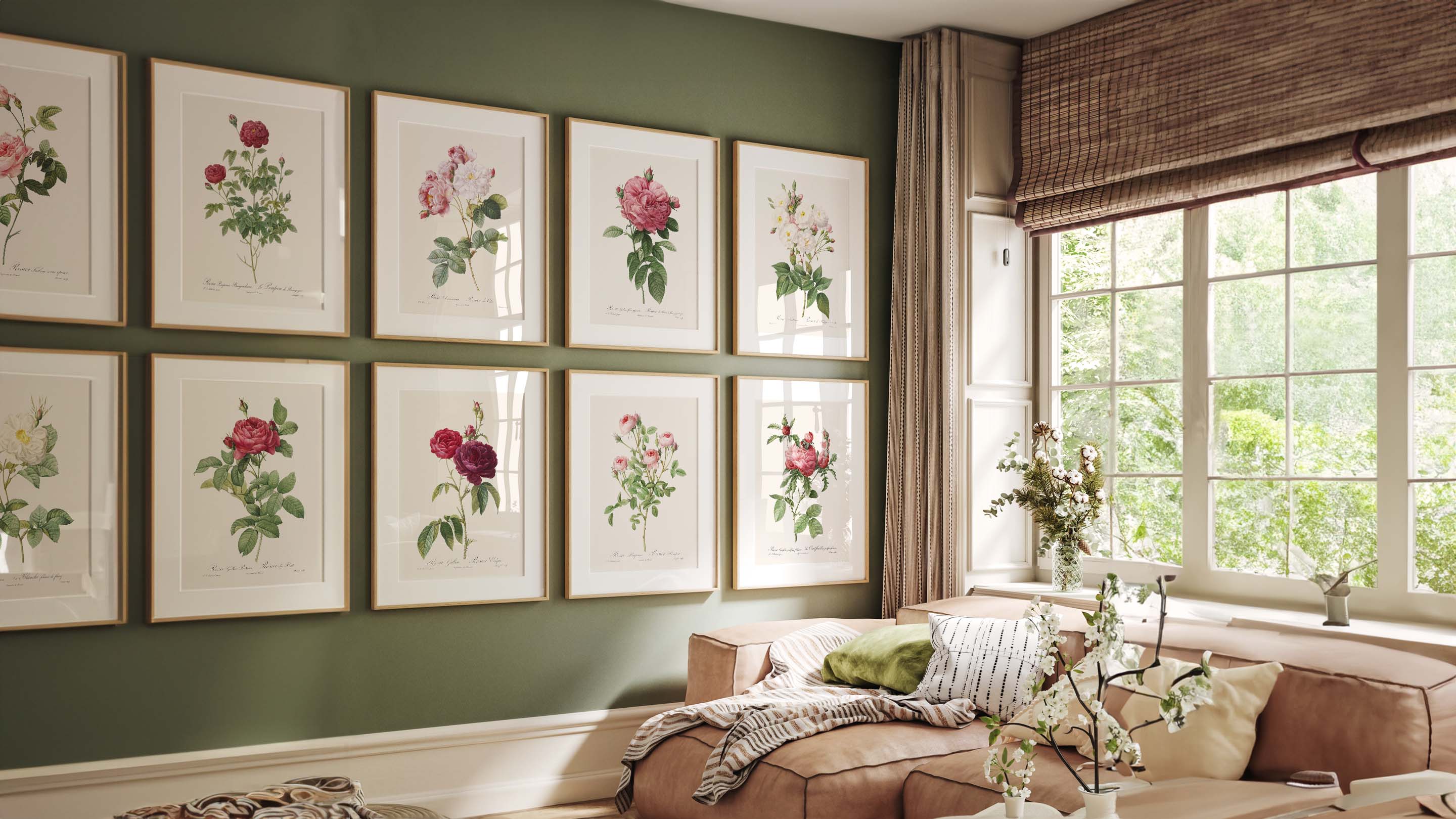 Affiches roses & fleurs