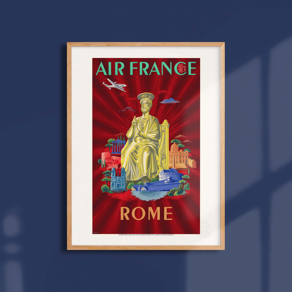 Affiche Air France - Rome