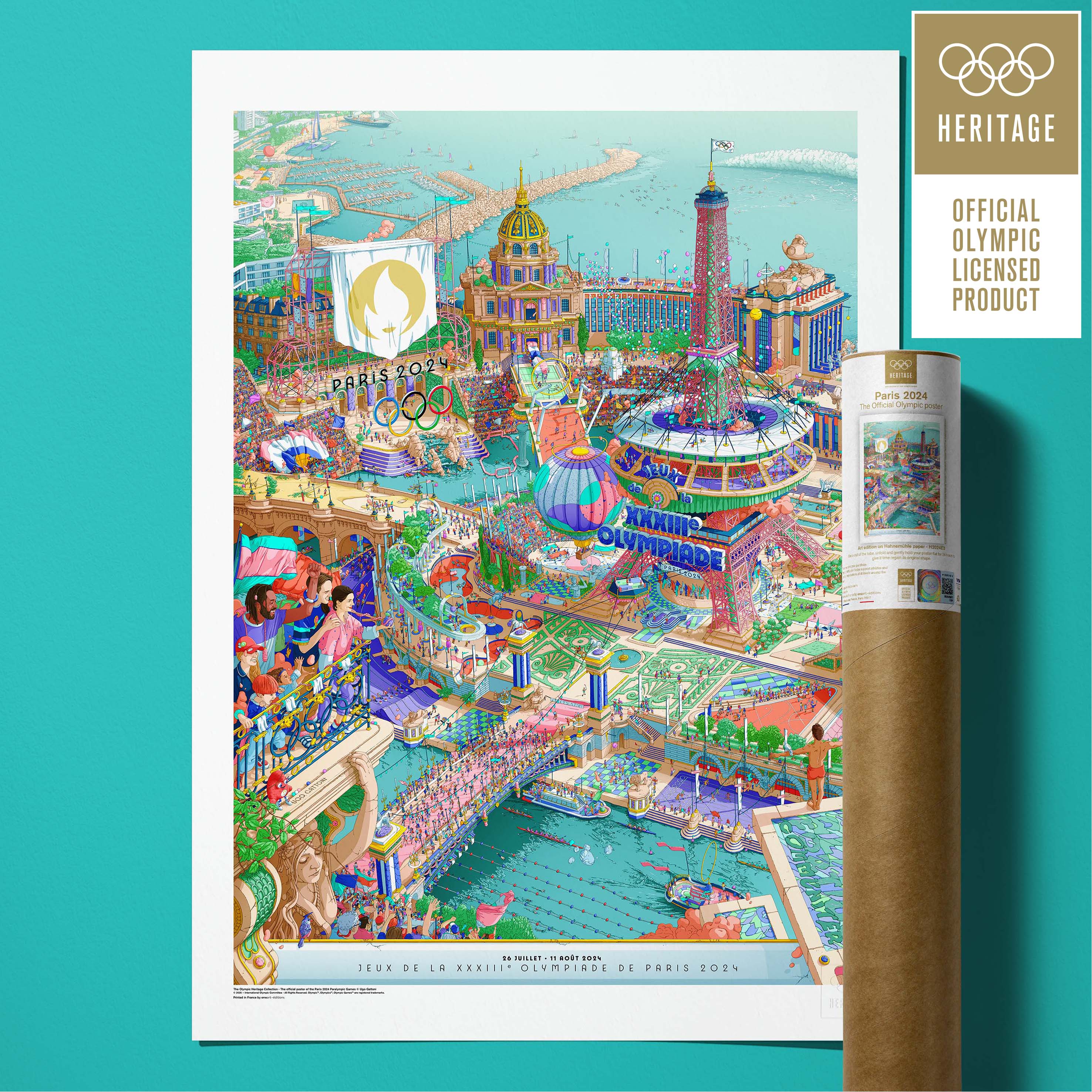 Affiche Héritage L’affiche officielle des Jeux Olympiques de Paris 2024