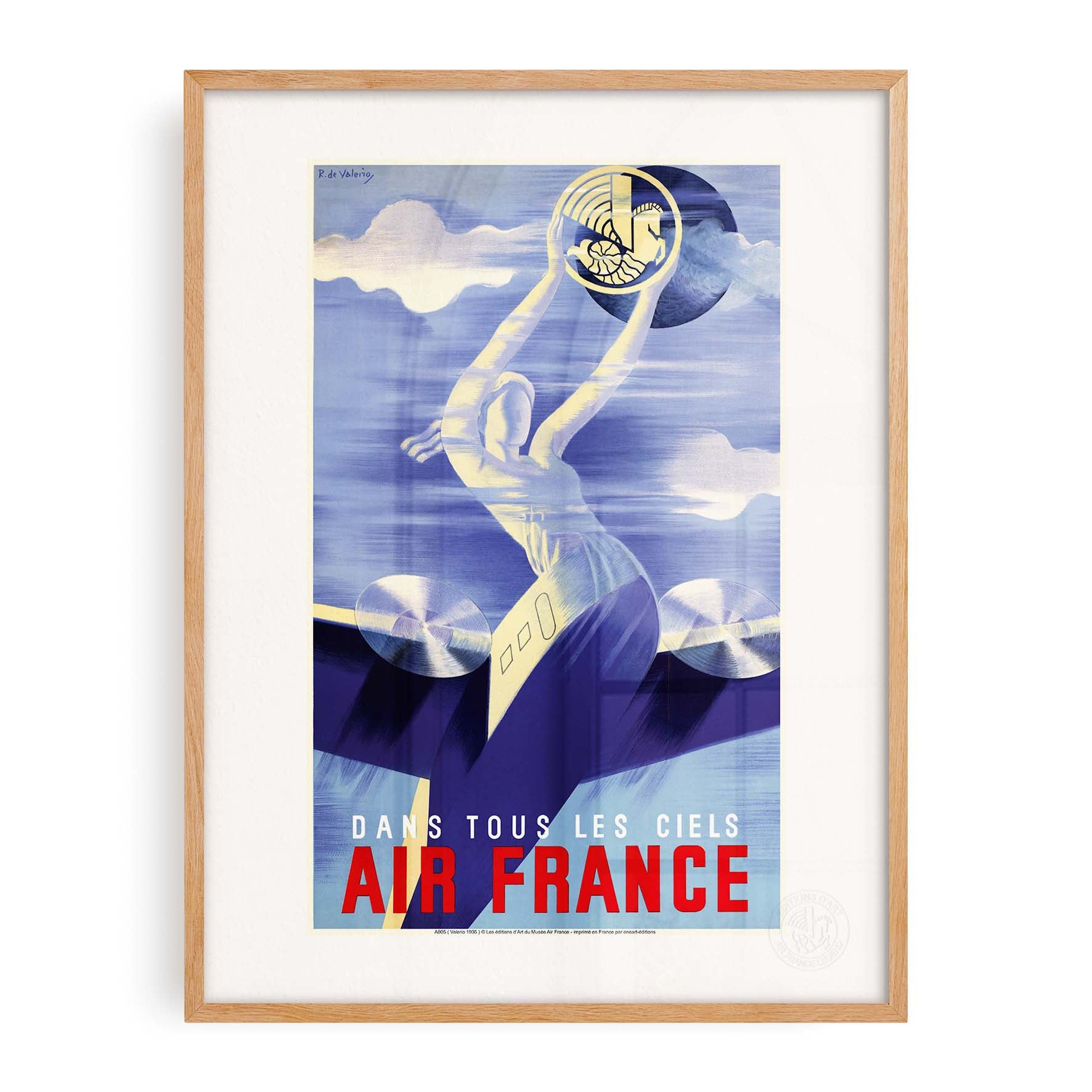 Affiche Air France - Dans tous les ciels