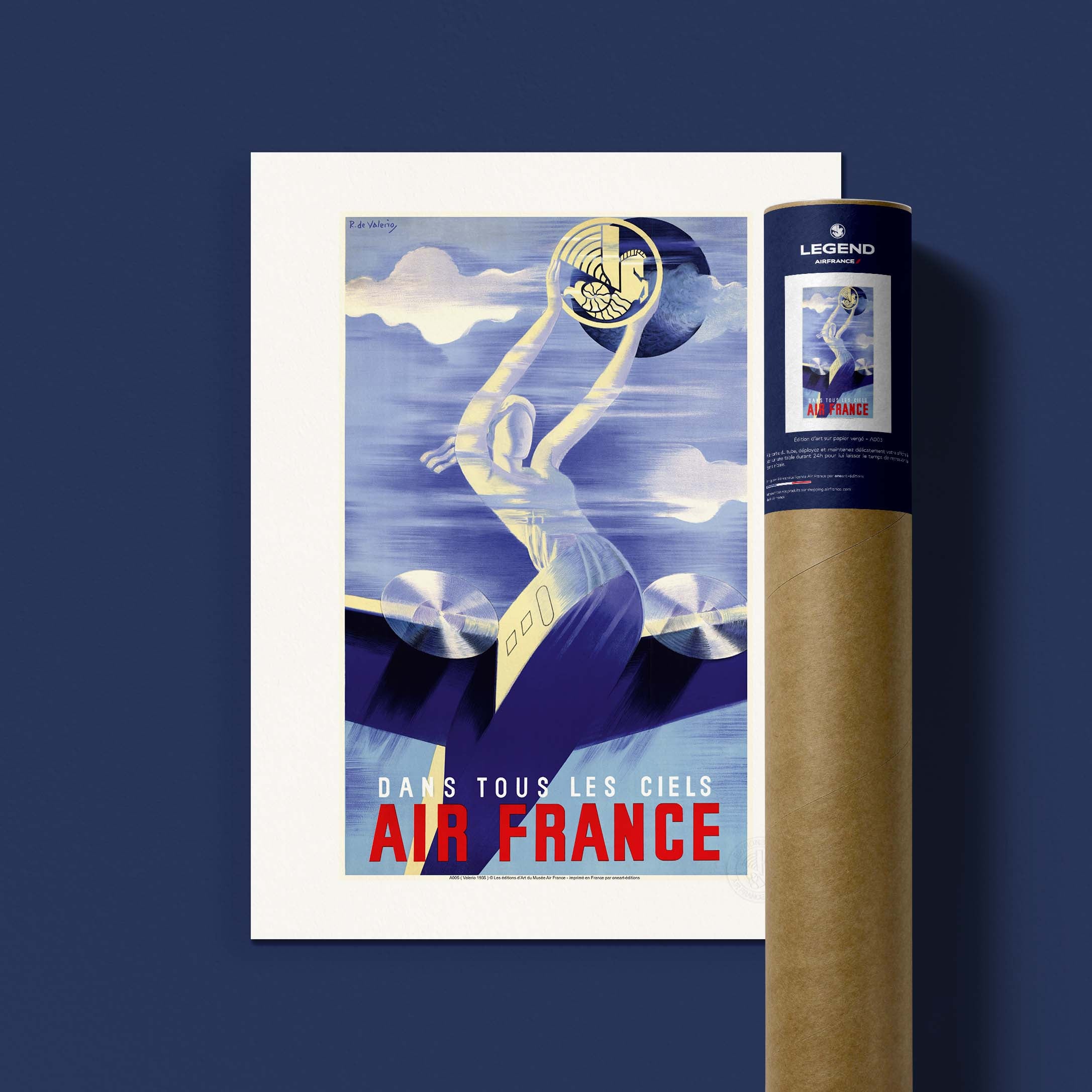 Affiche Air France - Dans tous les ciels