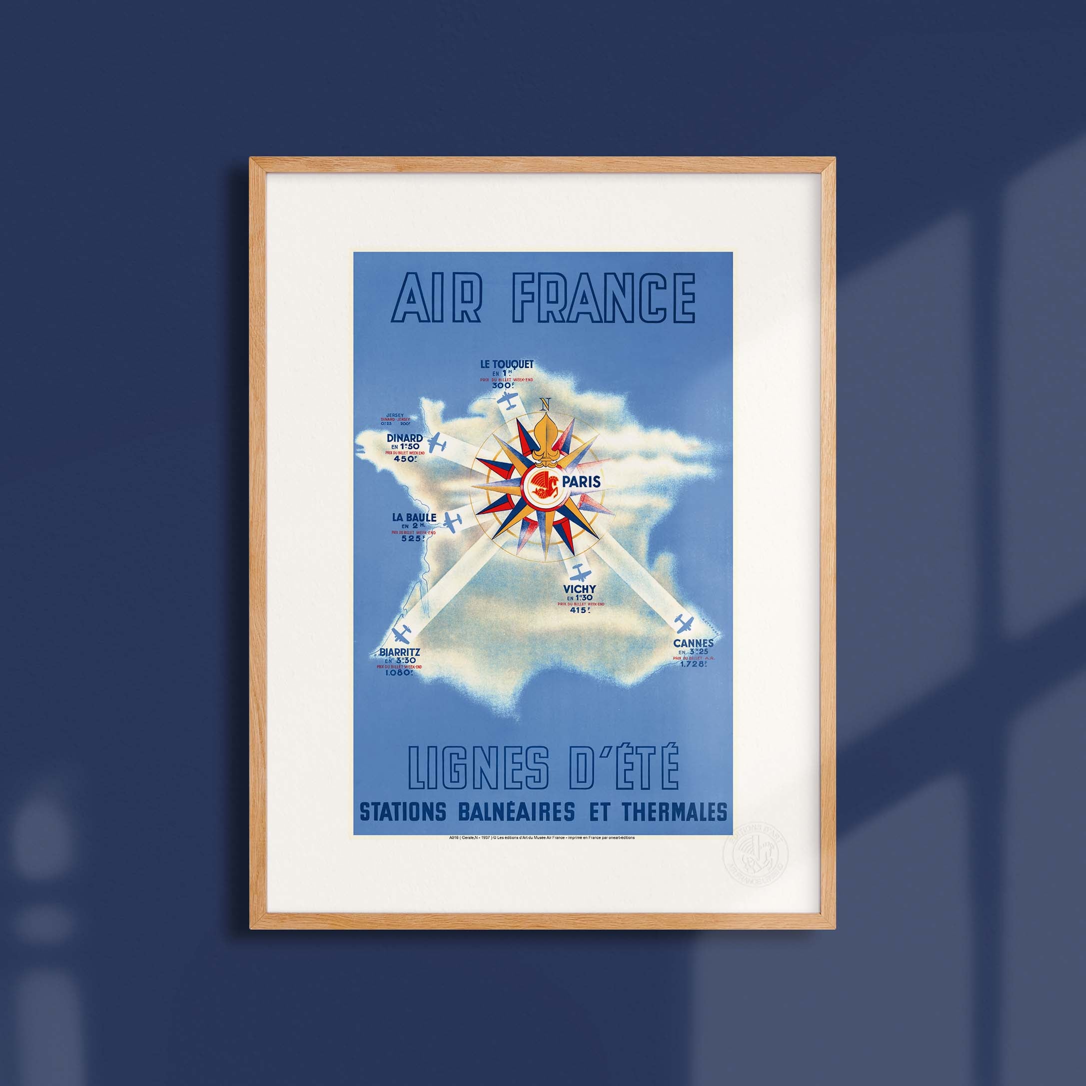 Affiche Air France - Lignes d'été