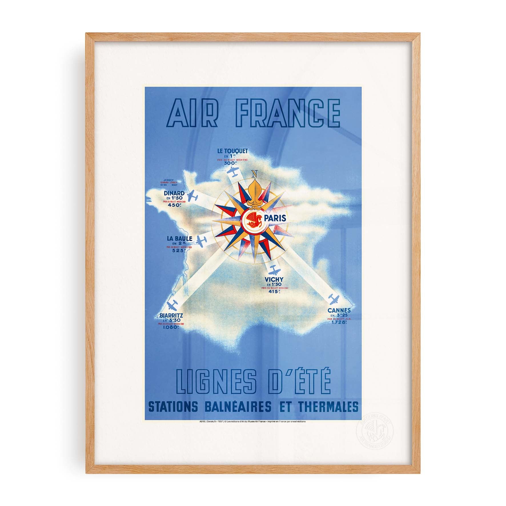 Affiche Air France - Lignes d'été