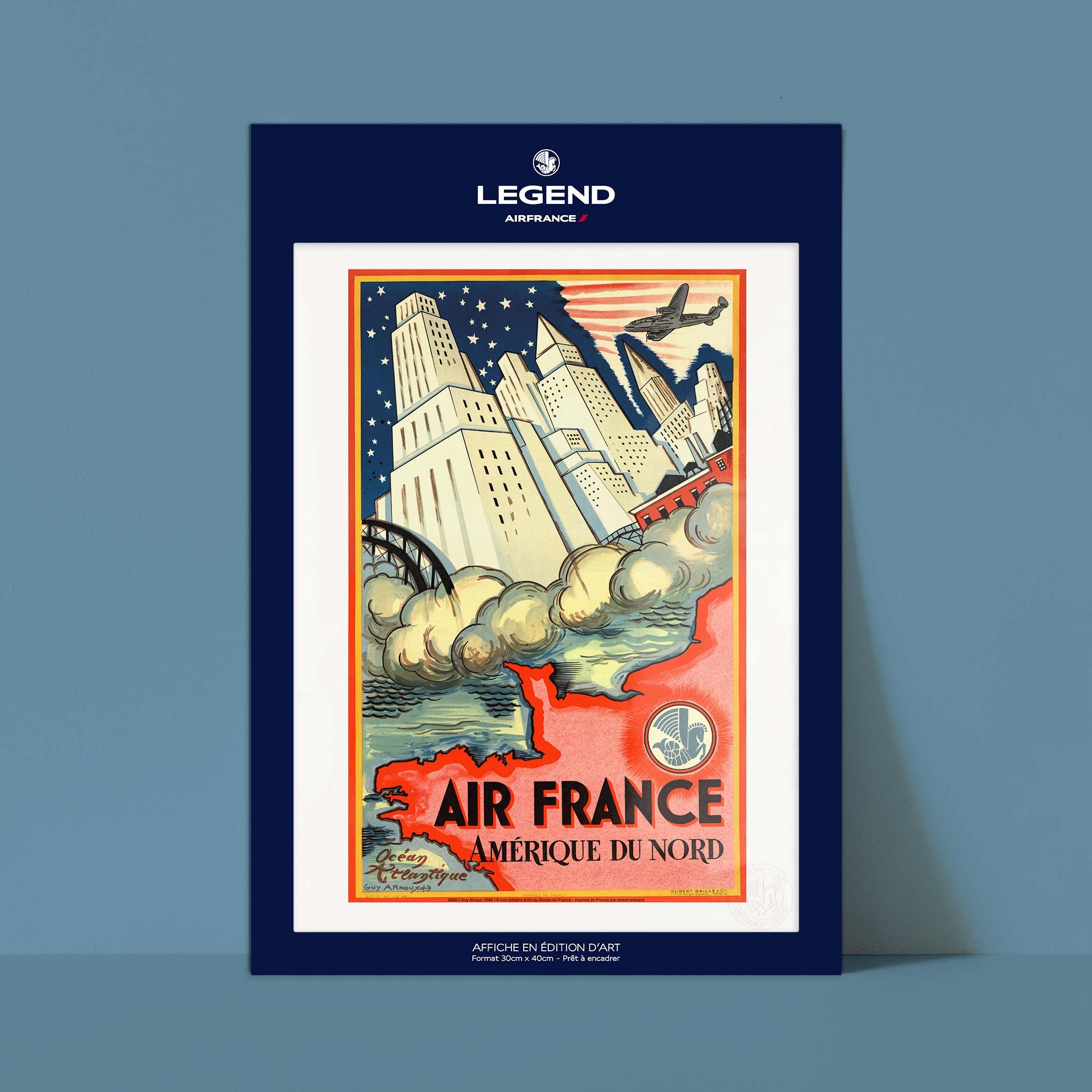Affiche Air France - Amérique du Nord