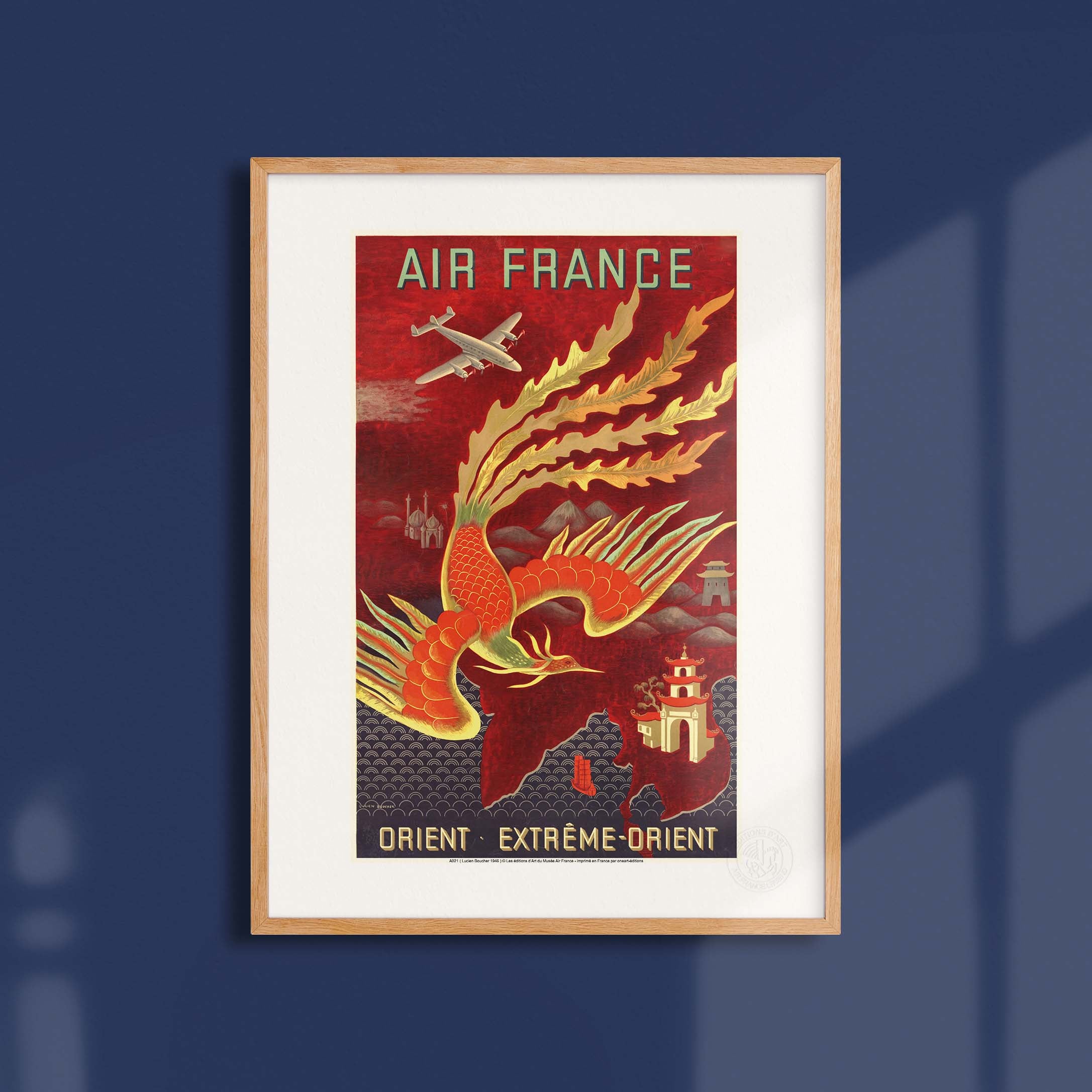 Locandina Air France - Estremo Oriente