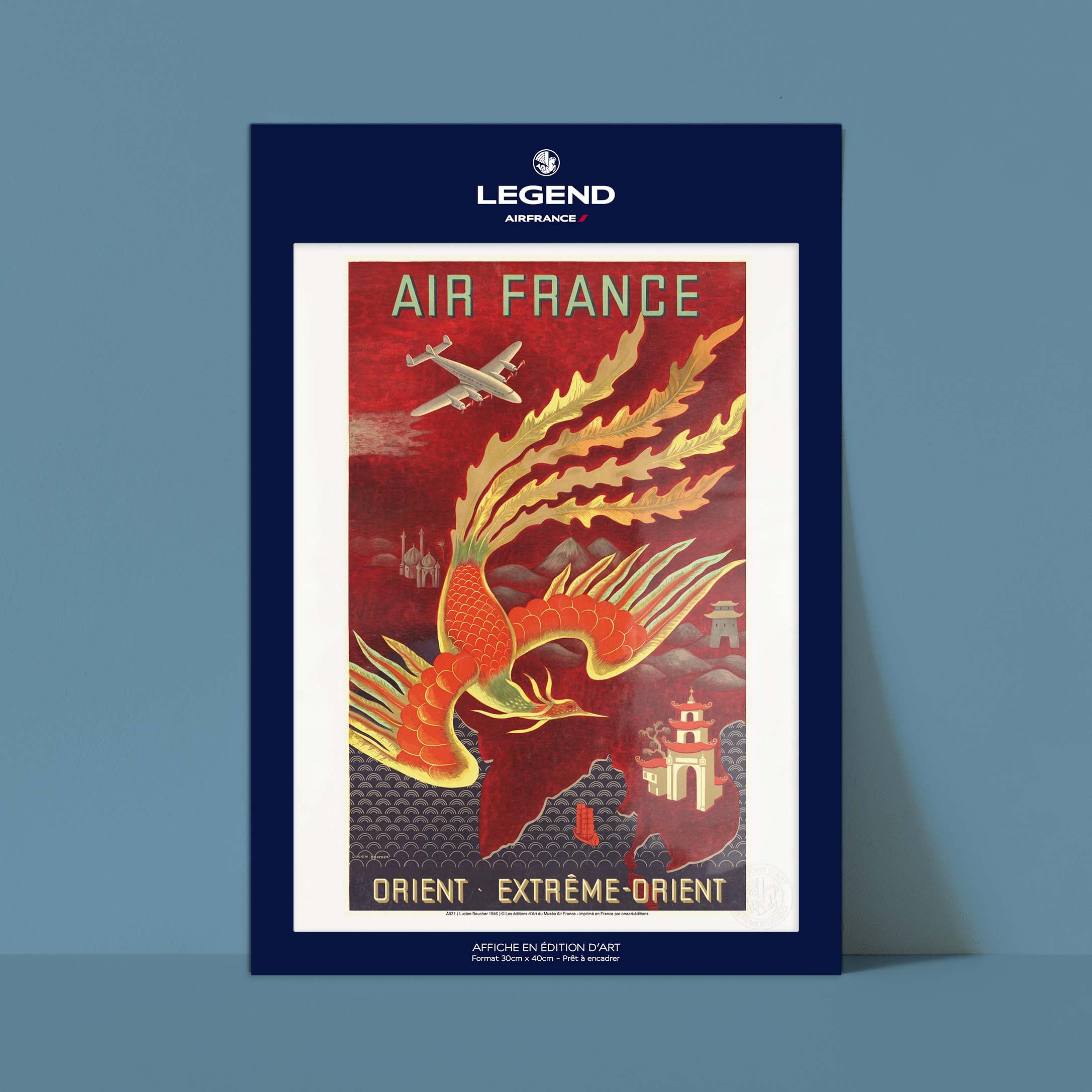 Locandina Air France - Estremo Oriente