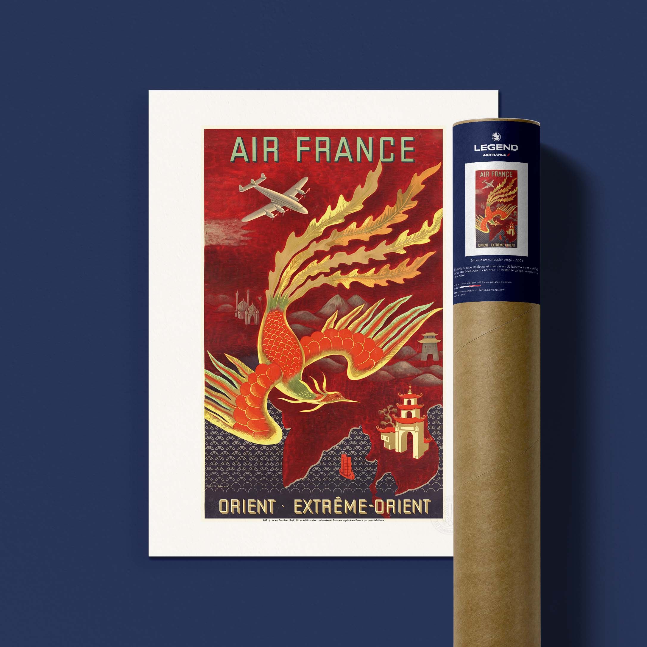 Locandina Air France - Estremo Oriente