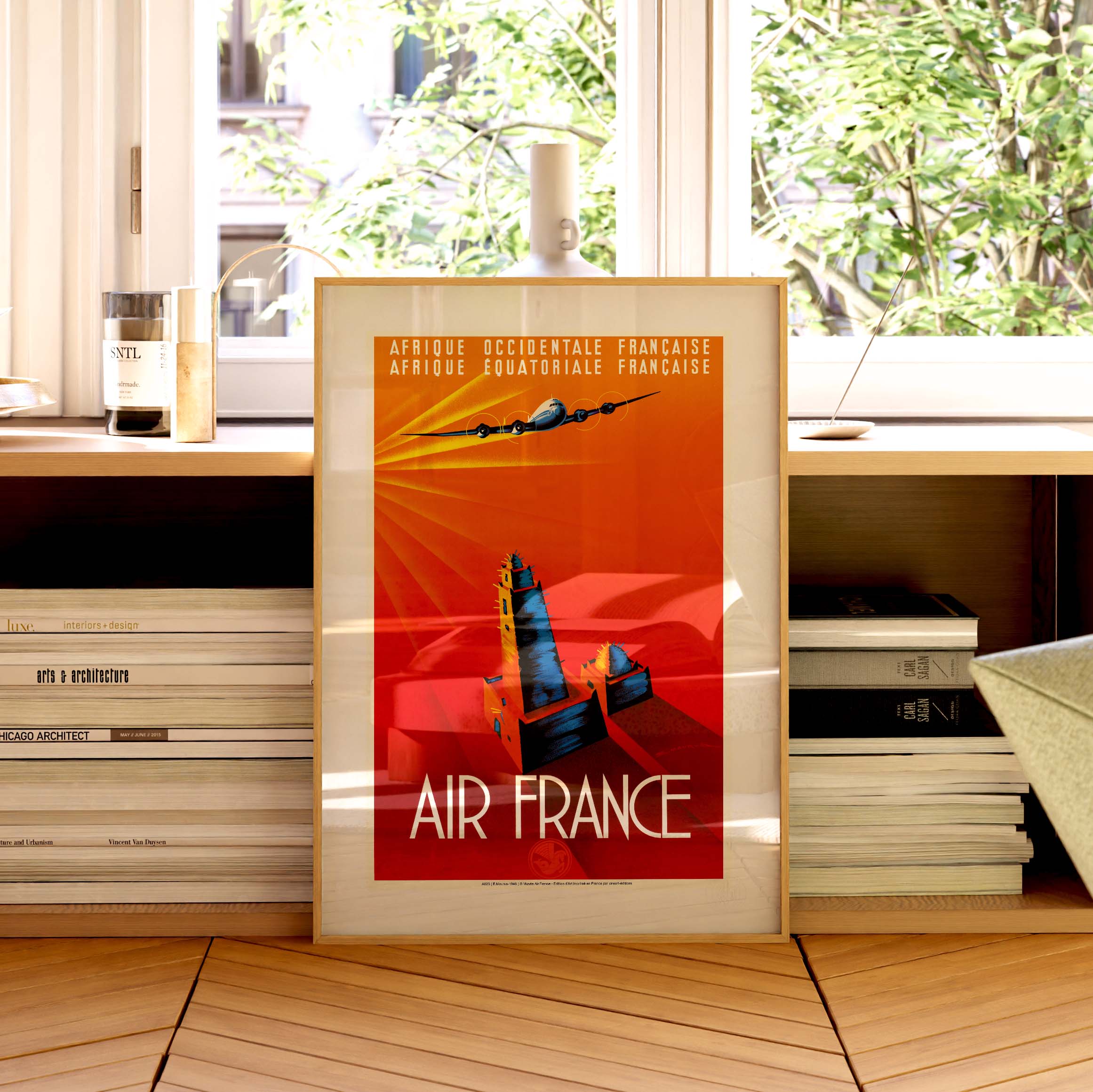 Affiche Air France - Afrique Occidentale Française