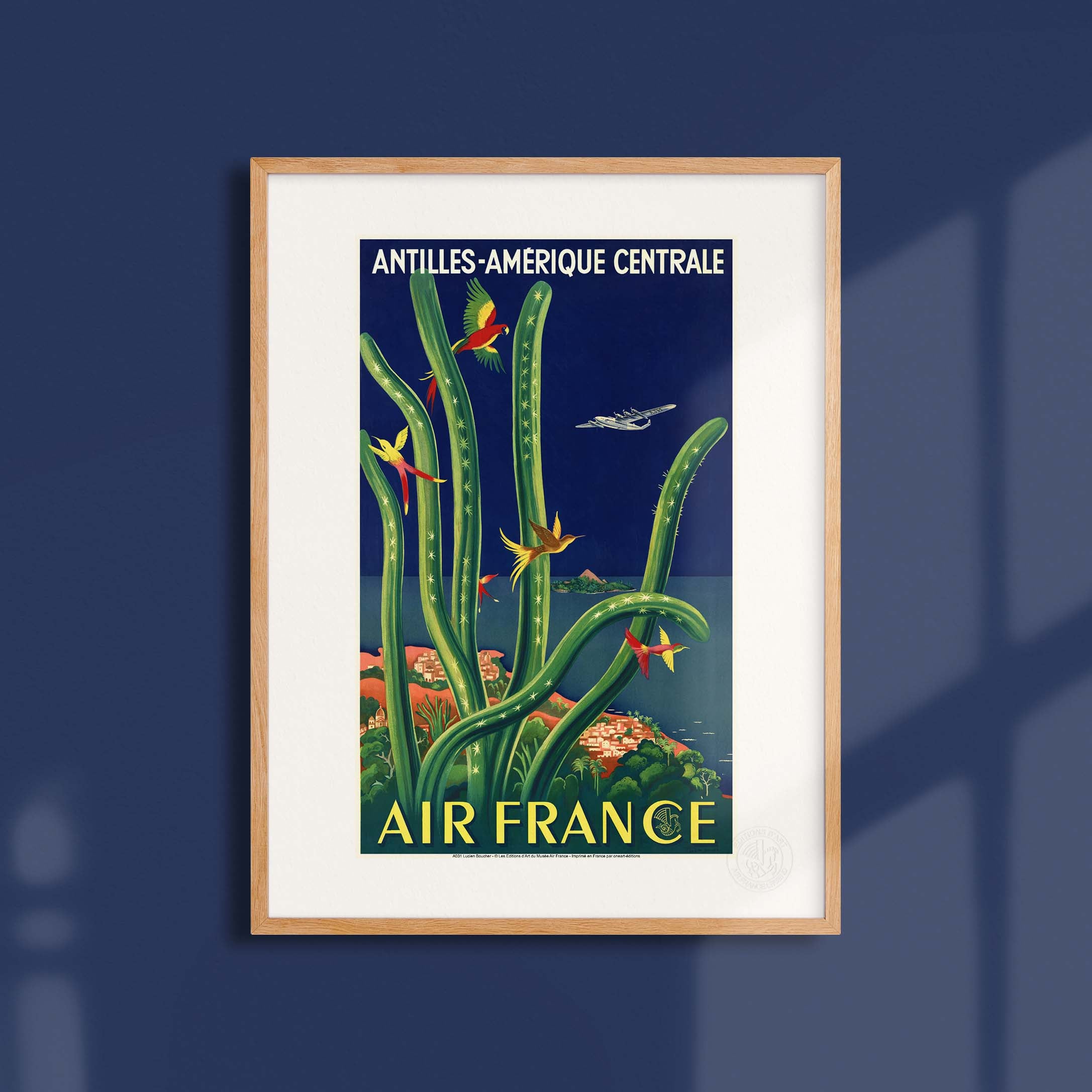Affiche Air France - Antilles - Amérique Centrale