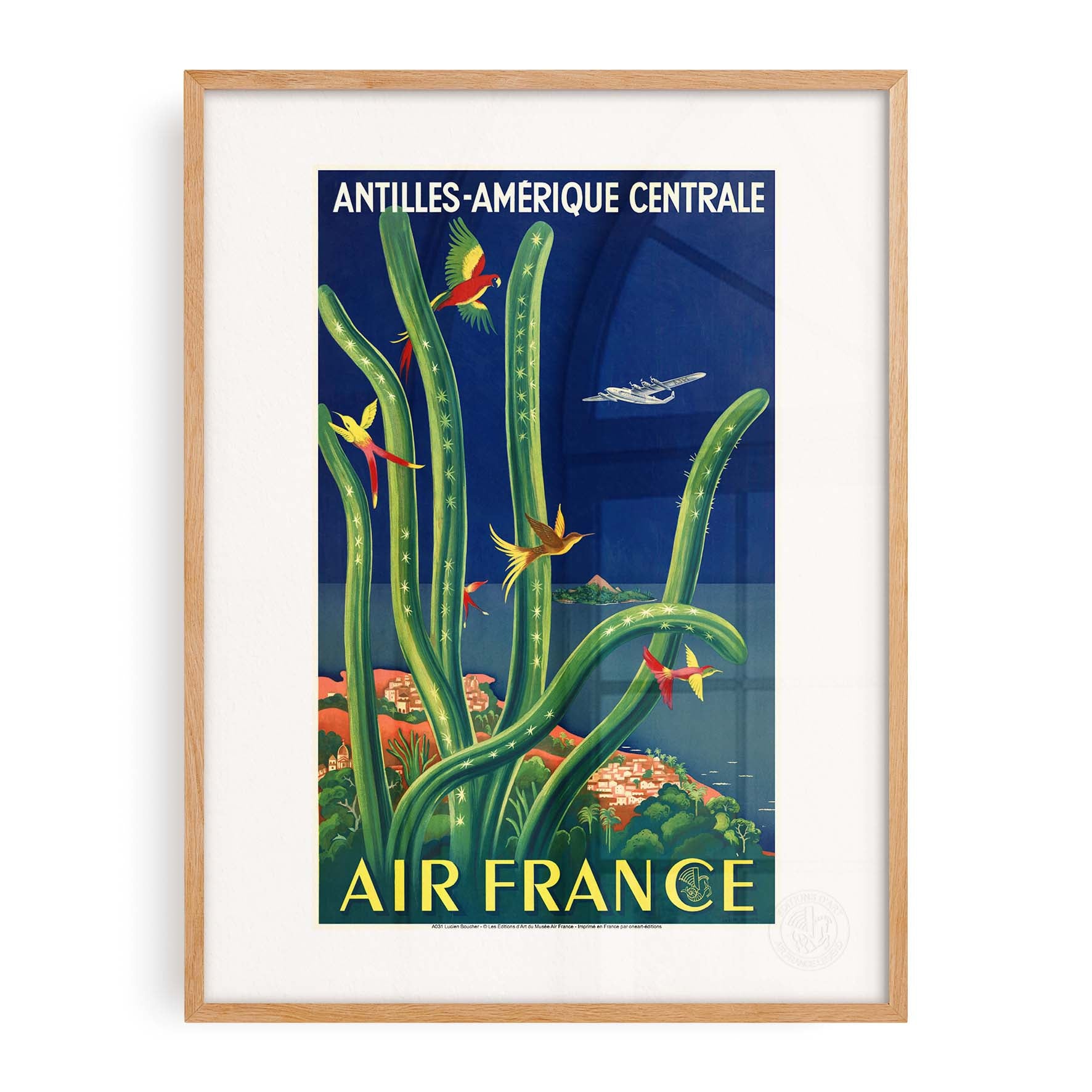 Affiche Air France - Antilles - Amérique Centrale