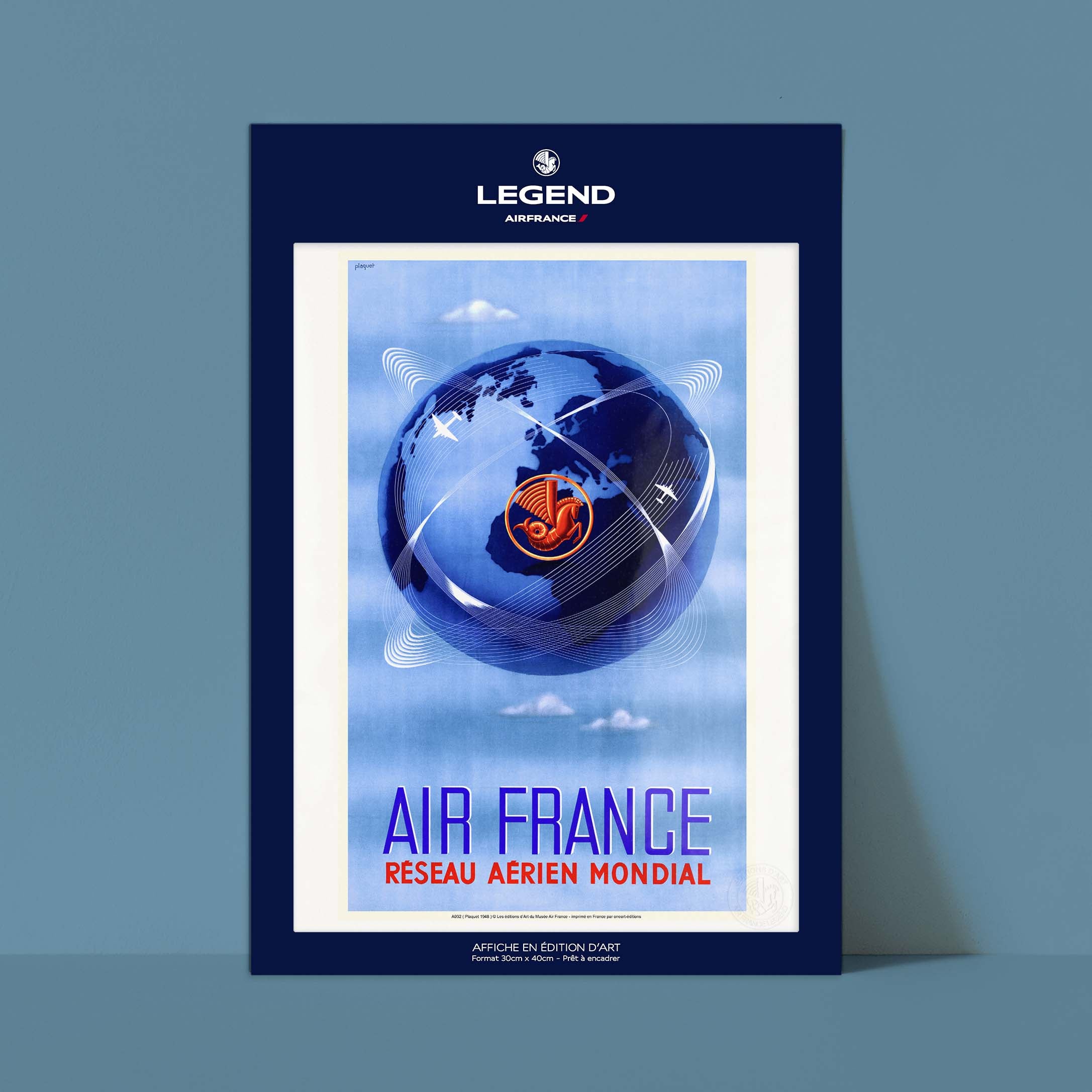 Poster Air France - Worldwide Air Network