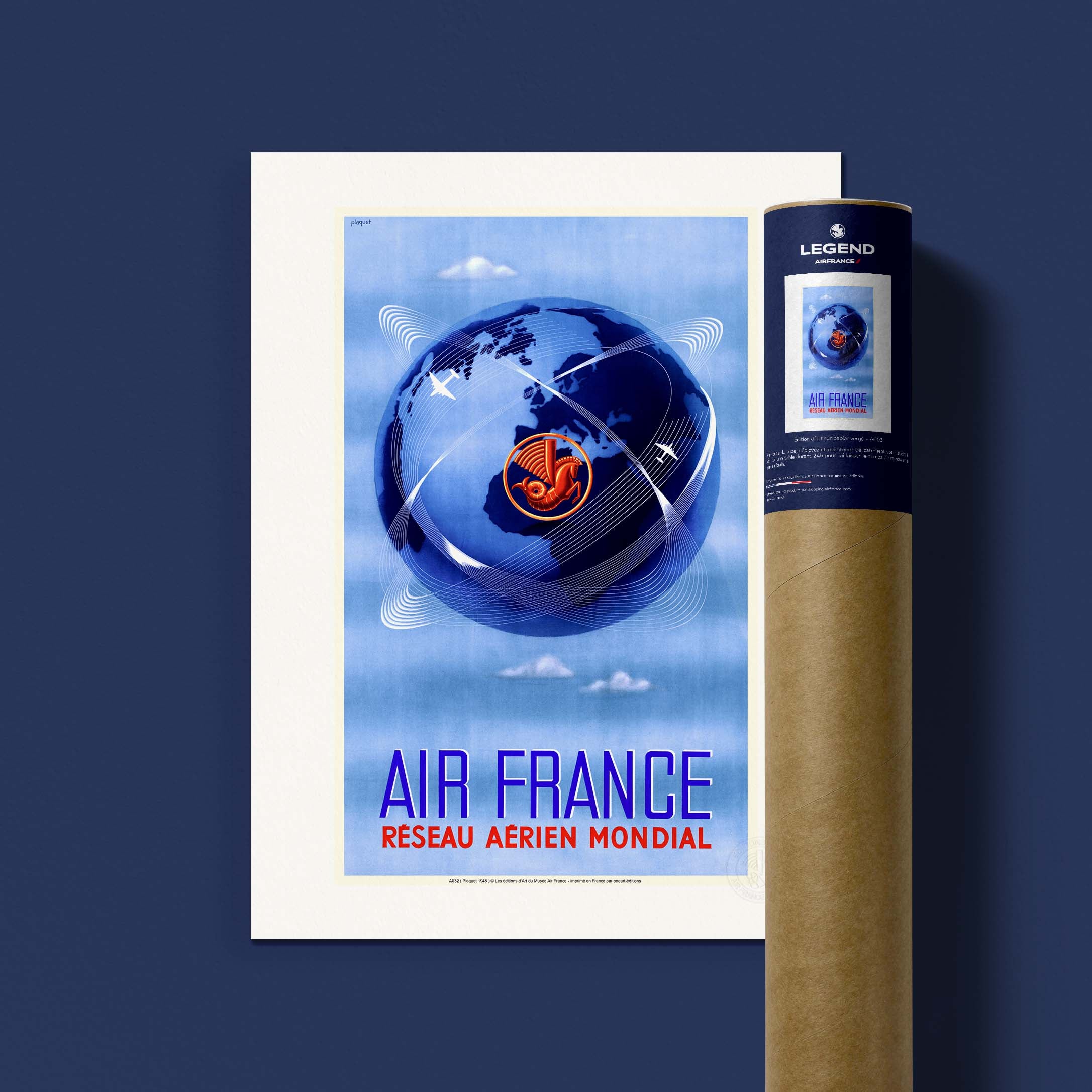 Poster Air France - Worldwide Air Network