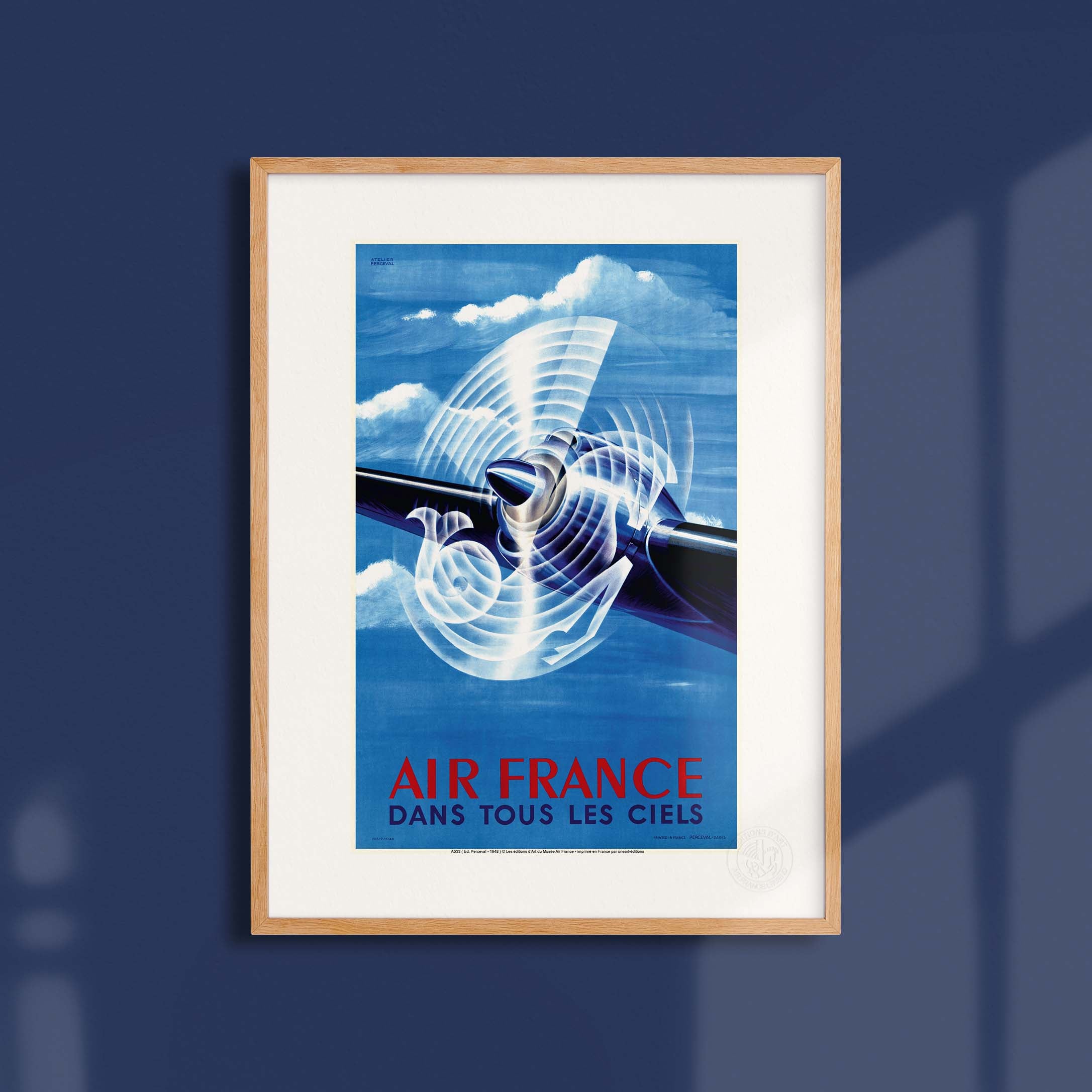 Affiche Air France - Dans tous les ciels Hélice