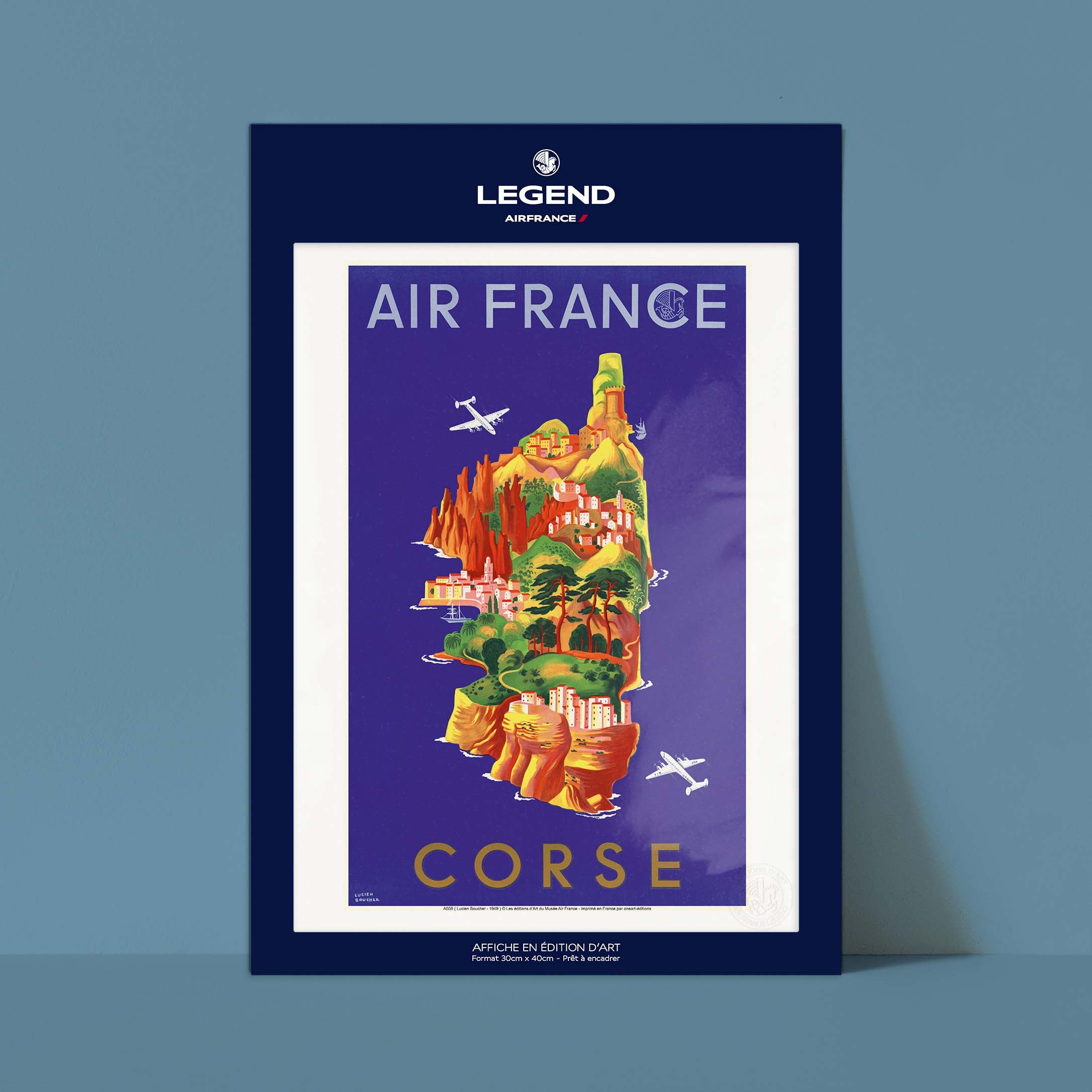 Affiche Air France - Corse