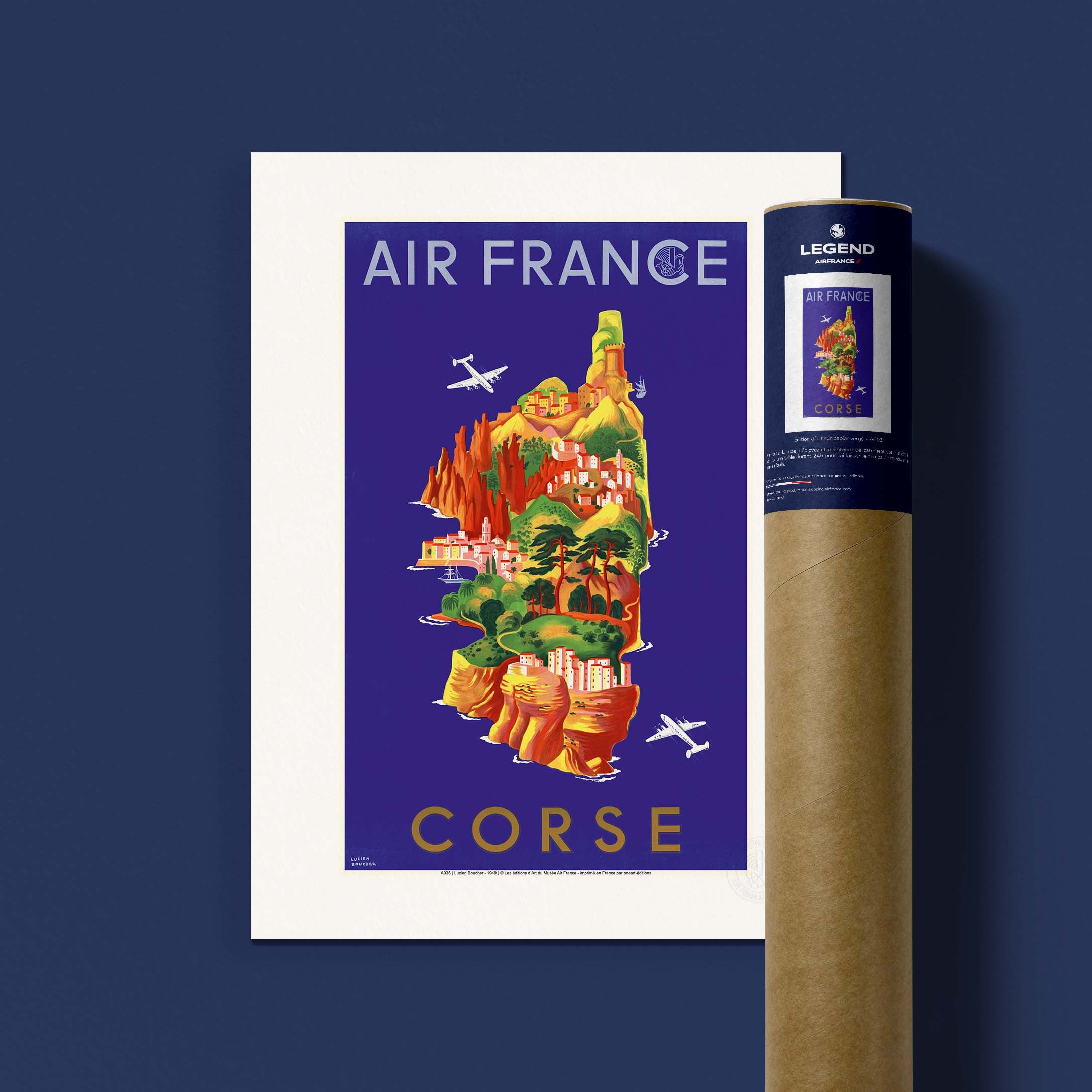 Affiche Air France - Corse