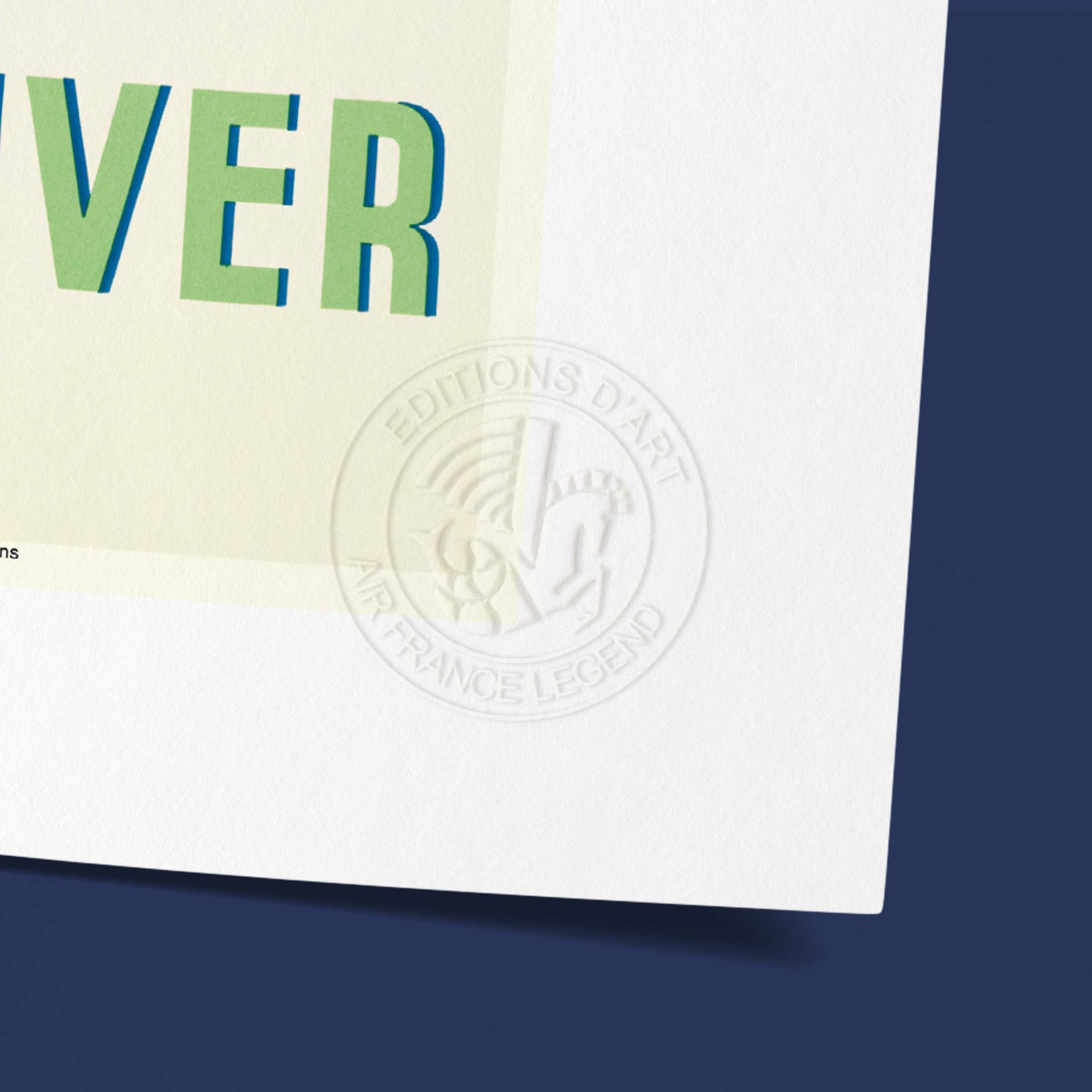 Affiche Air France - Sports d'hiver