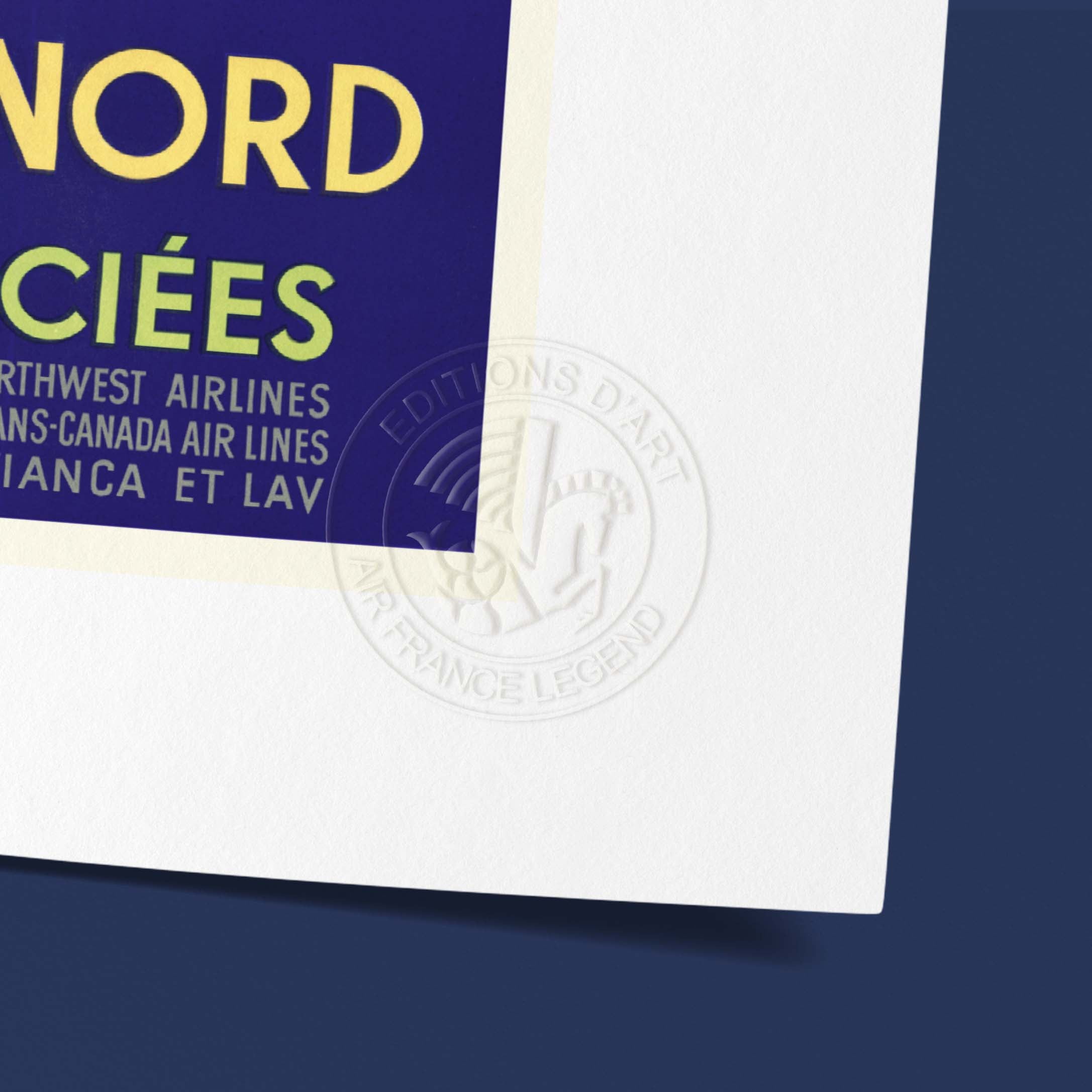 Affiche Air France - L'Amérique du Nord