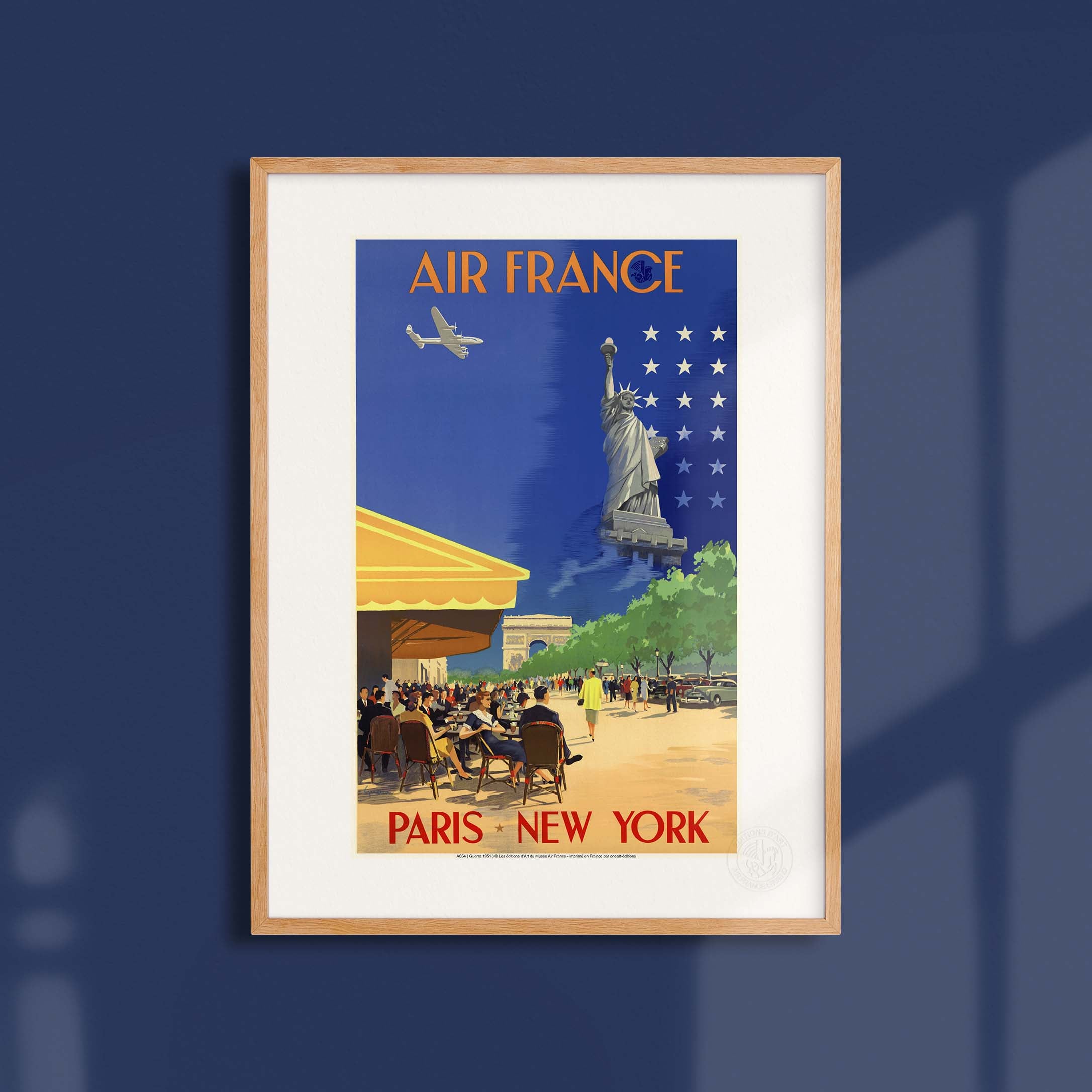 Locandina Air France - Parigi New York