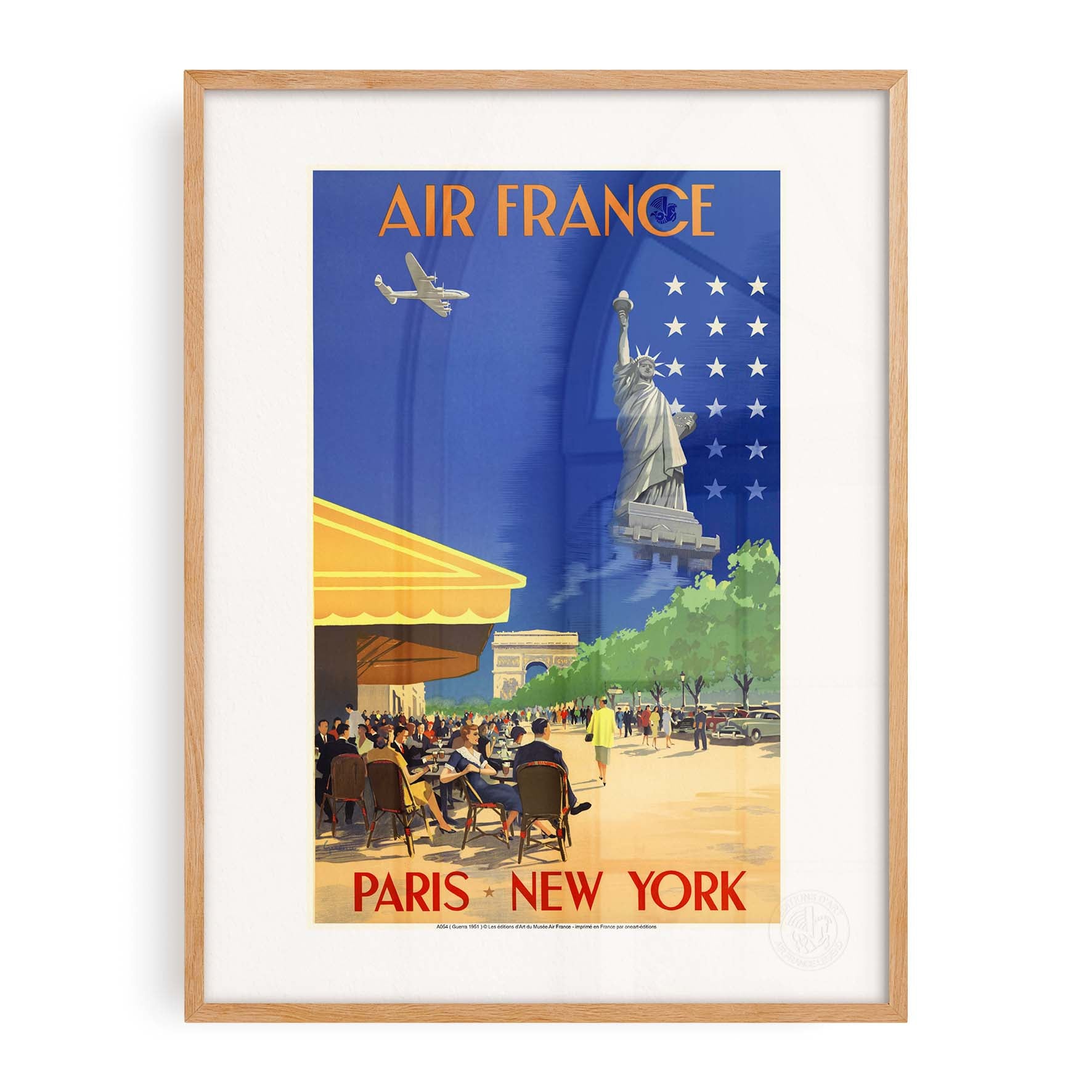 Locandina Air France - Parigi New York