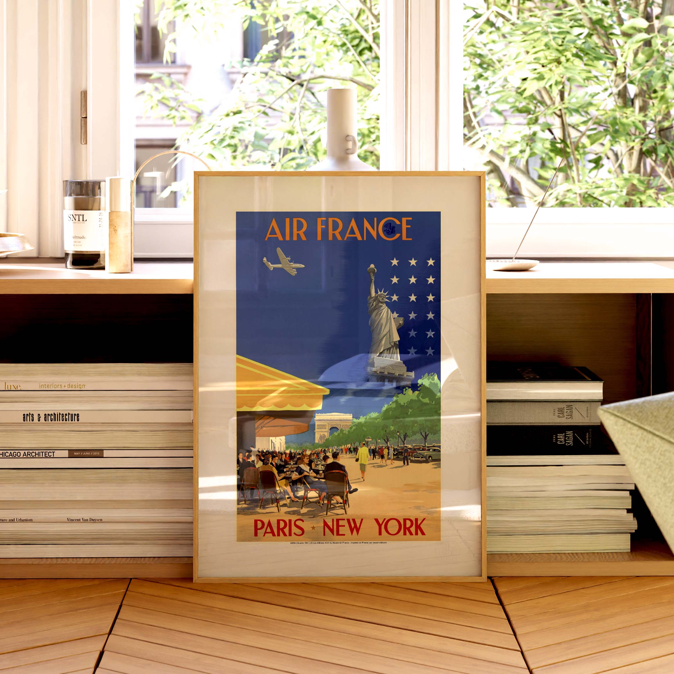 Locandina Air France - Parigi New York