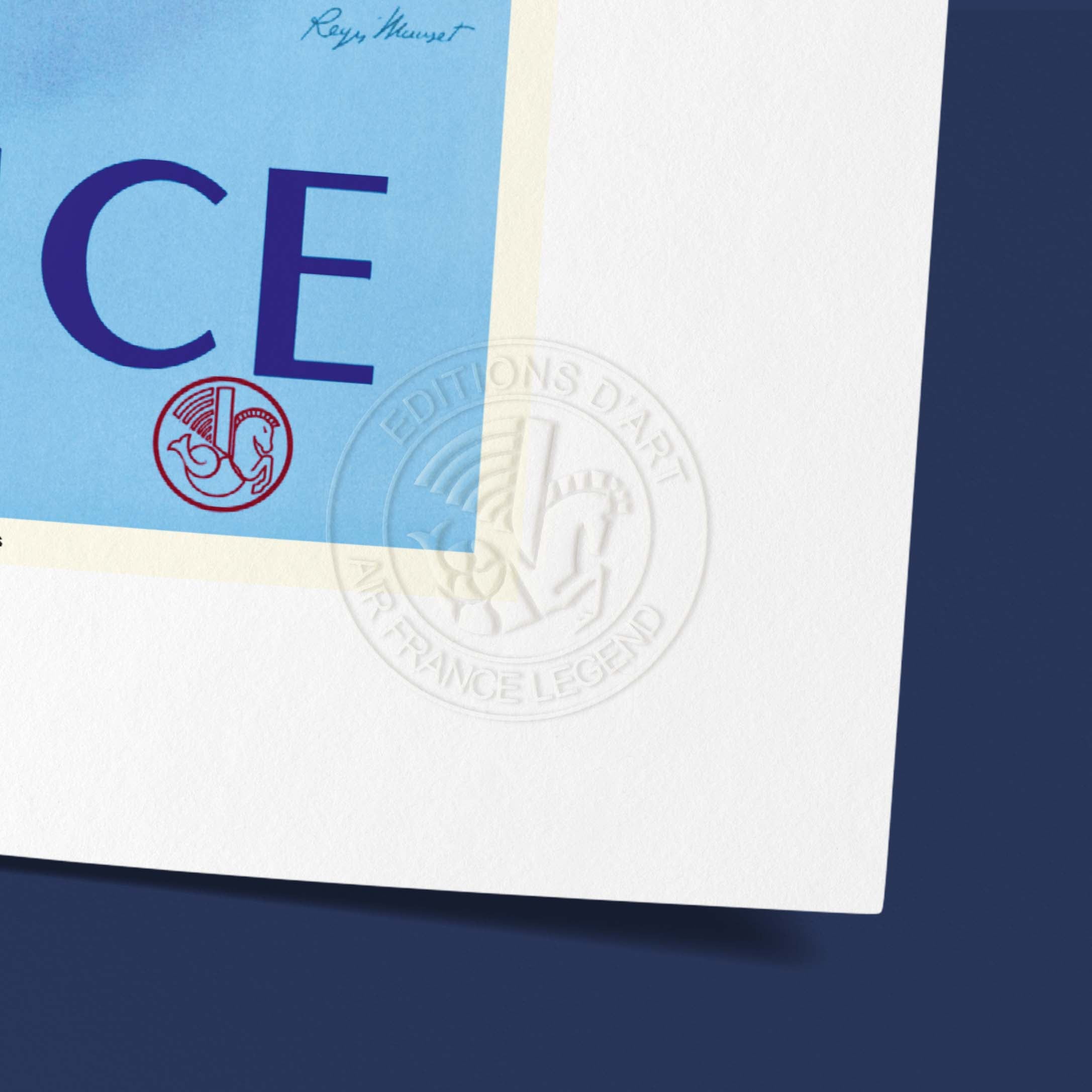 Affiche "Les Imparfaits" Air France - Paris Tour Eiffel, colombe