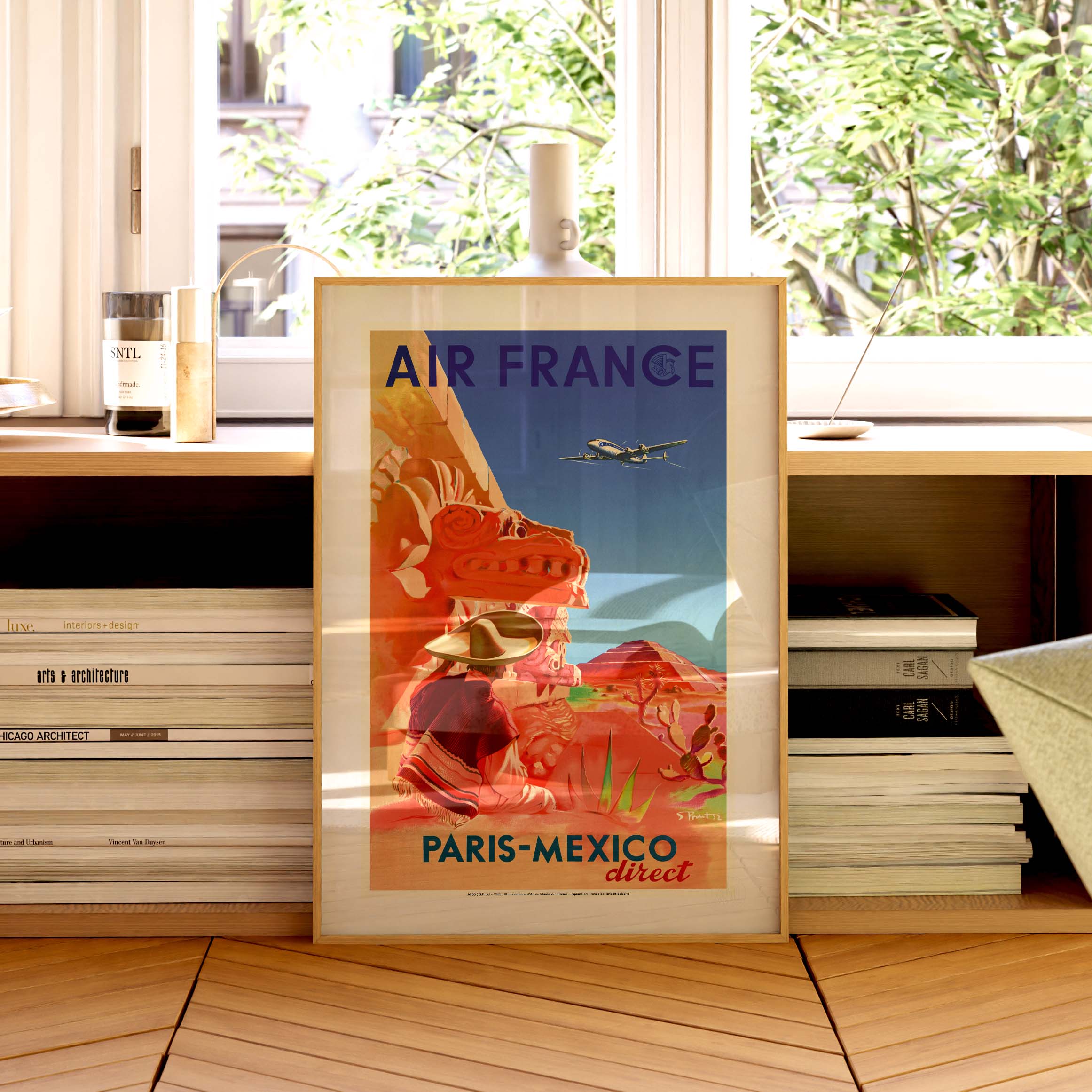 Poster Air France - Paris Mexico direct