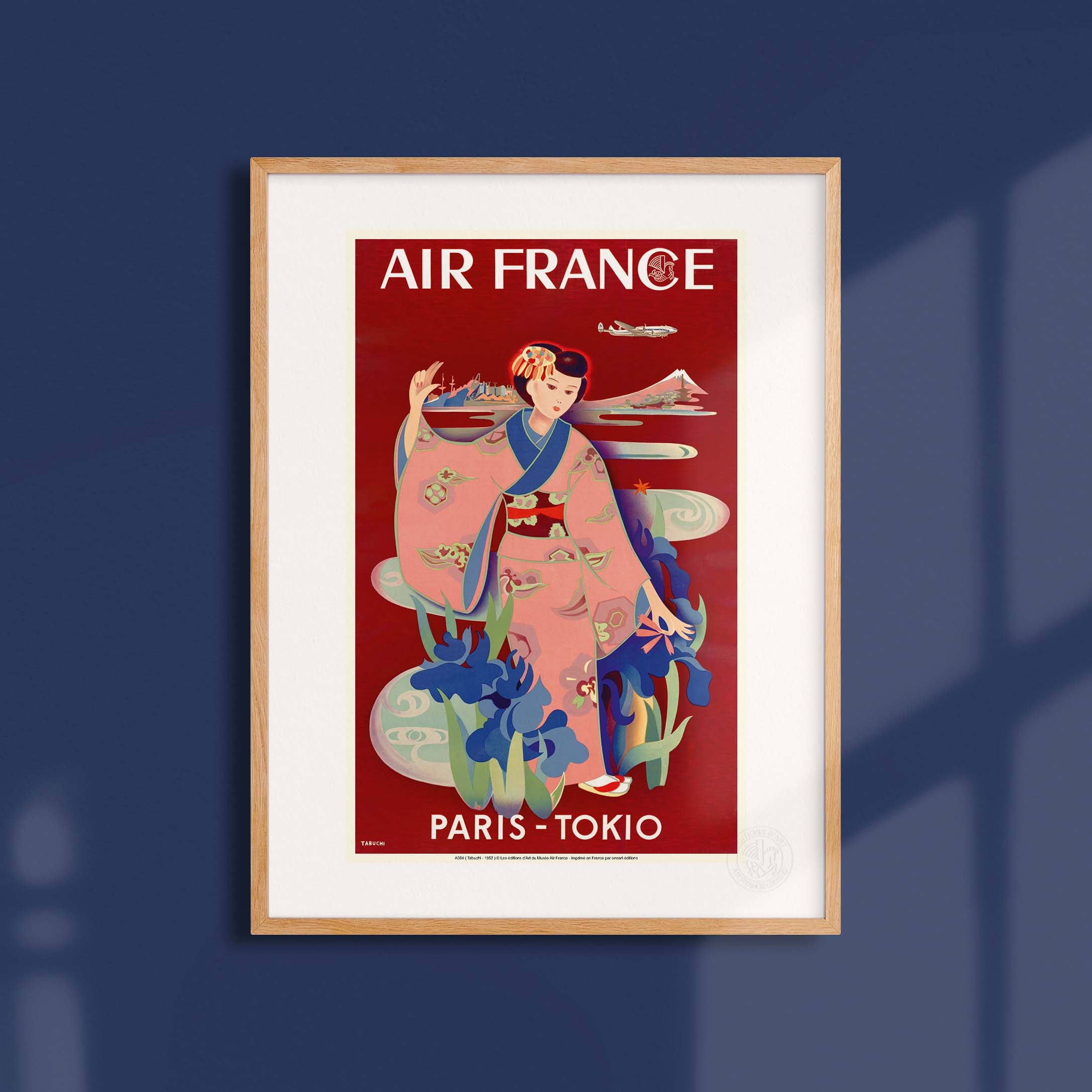 Poster Air France - Paris - Tokyo