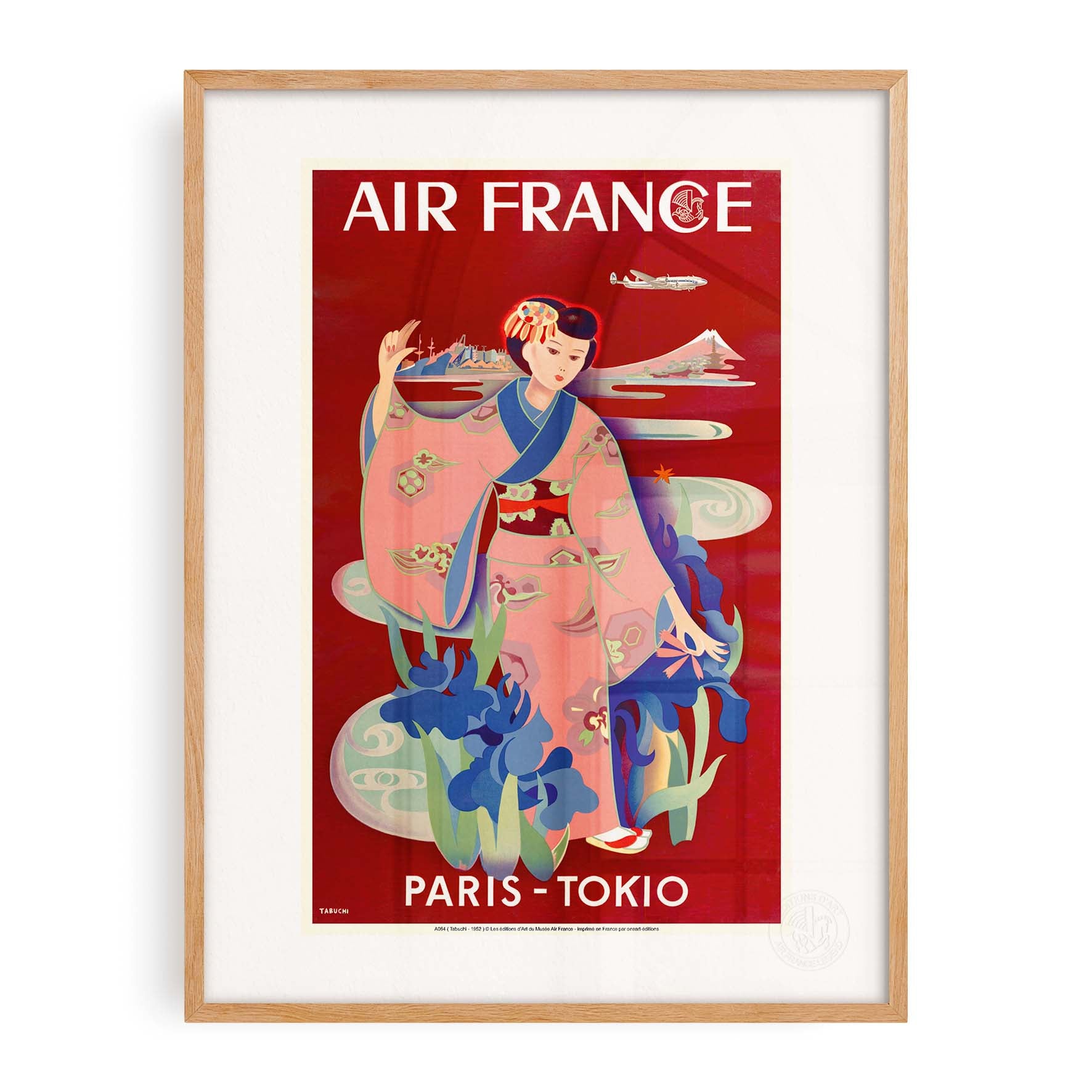 Poster Air France - Paris - Tokyo