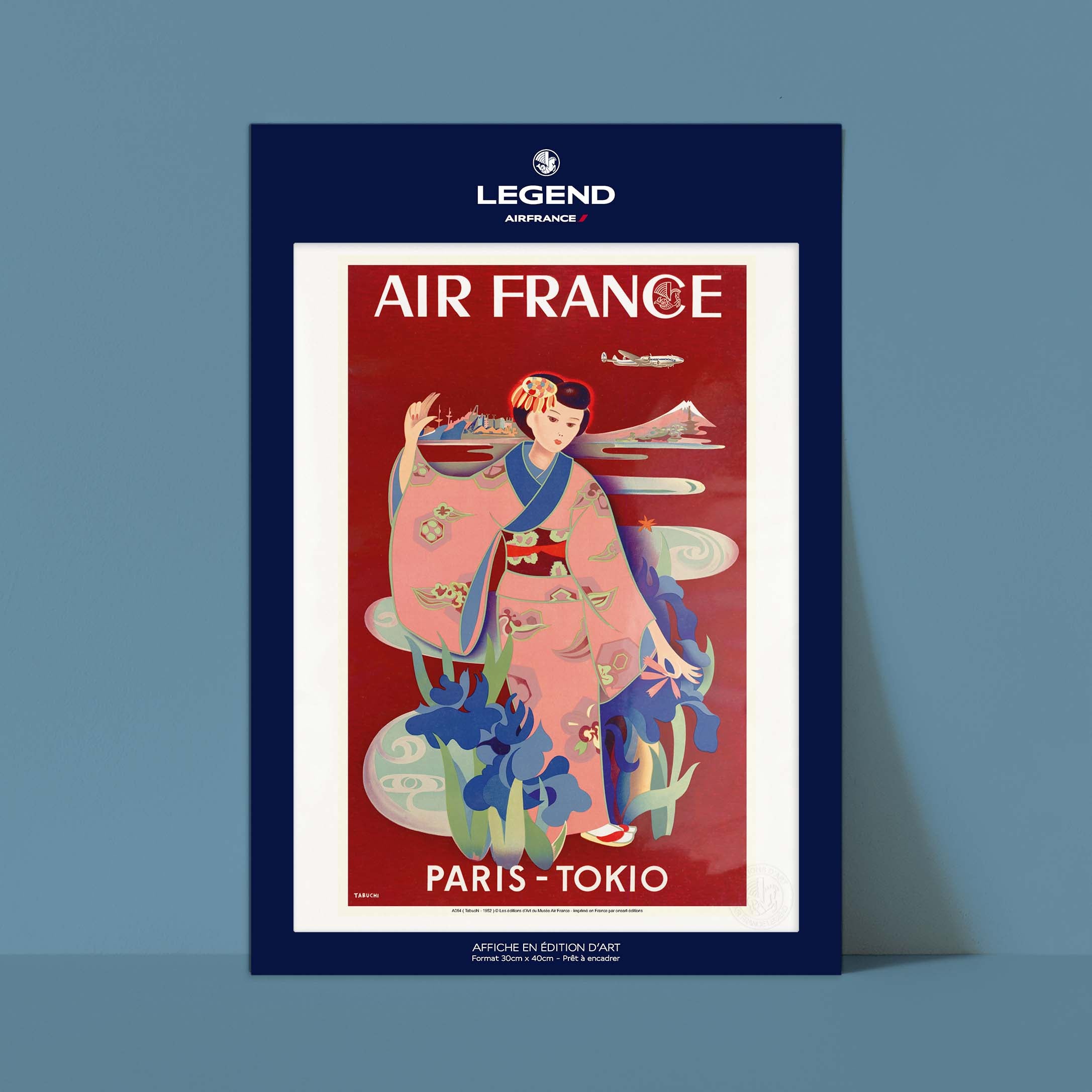 Poster Air France - Paris - Tokyo