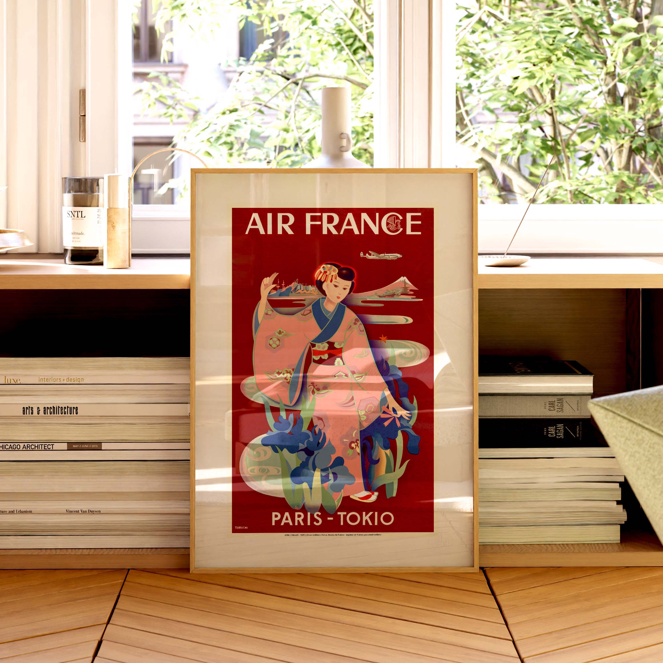 Poster Air France - Paris - Tokyo