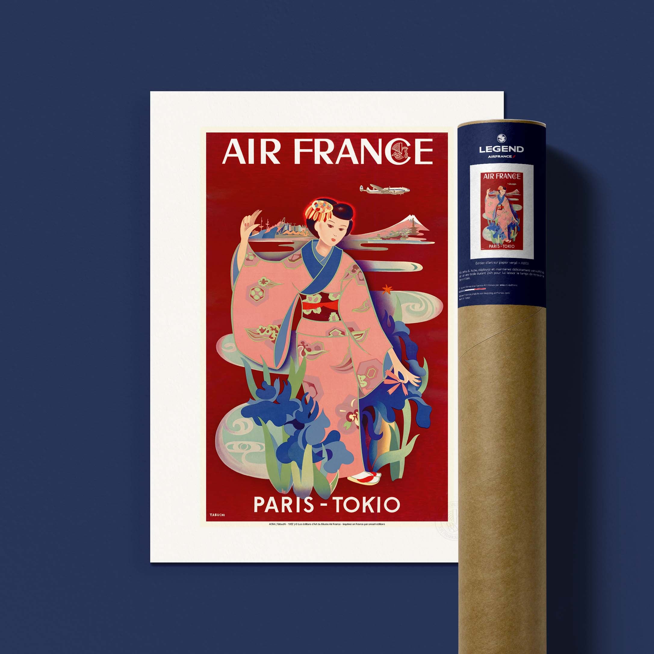 Poster Air France - Paris - Tokyo