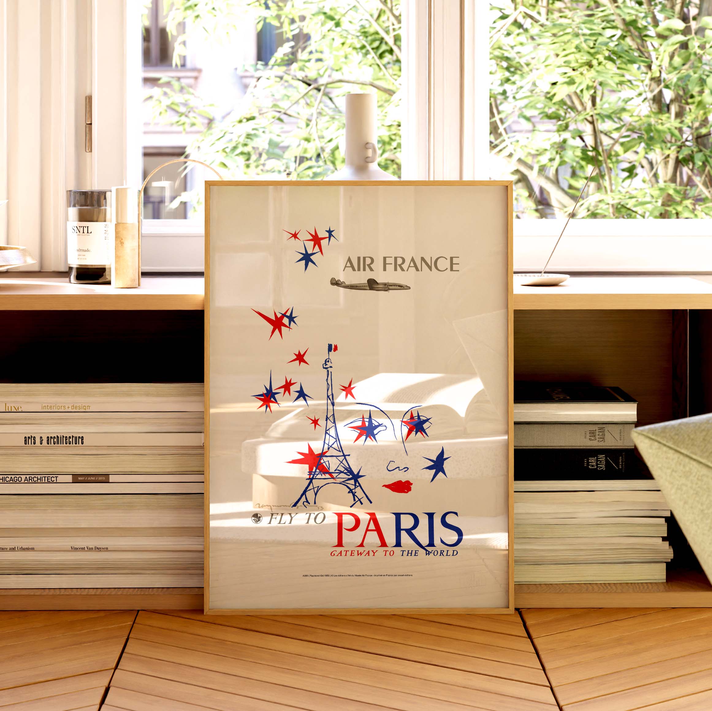 Affiche "Les Imparfaits" Air France - Paris, Gateway to the world