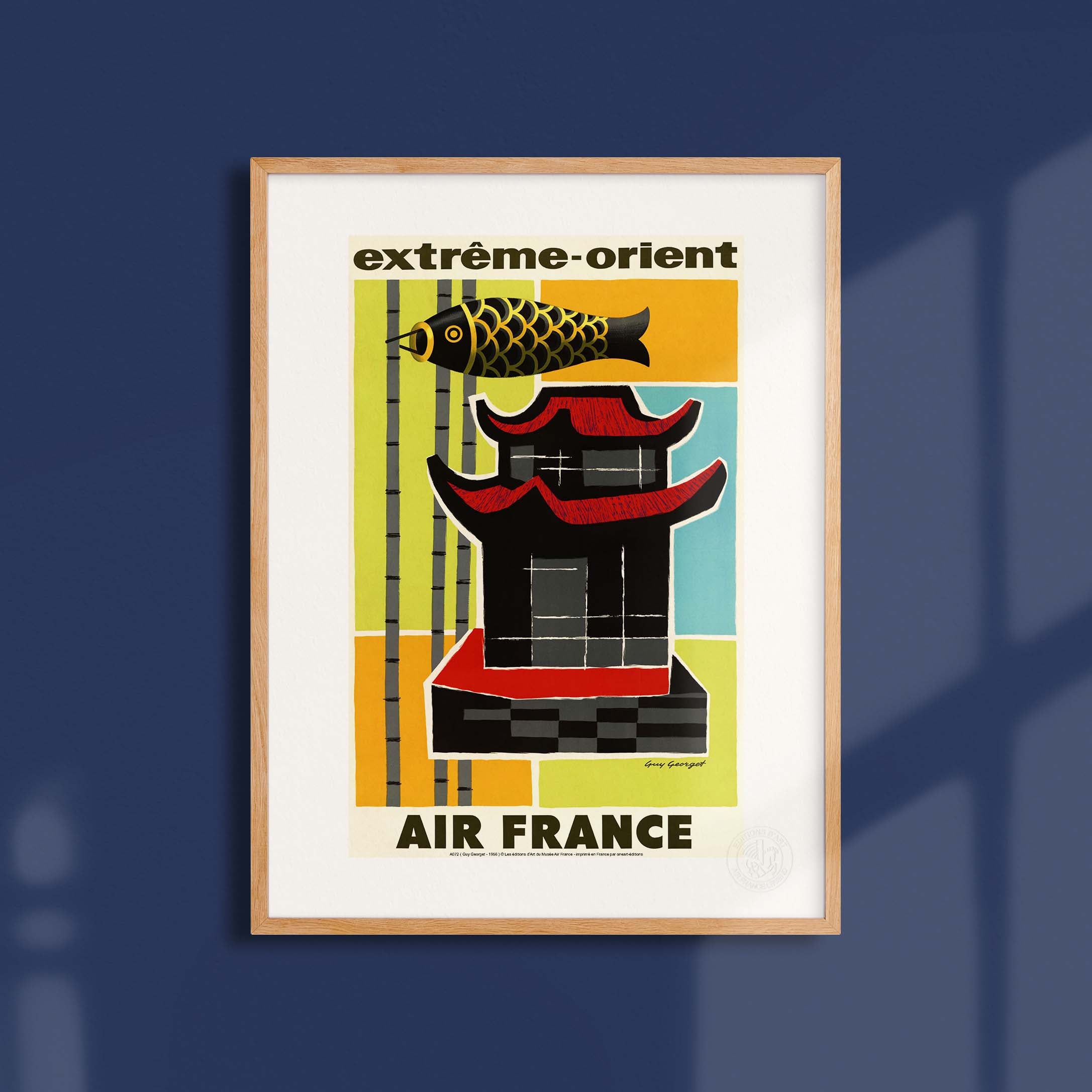 Locandina Air France - Estremo Oriente