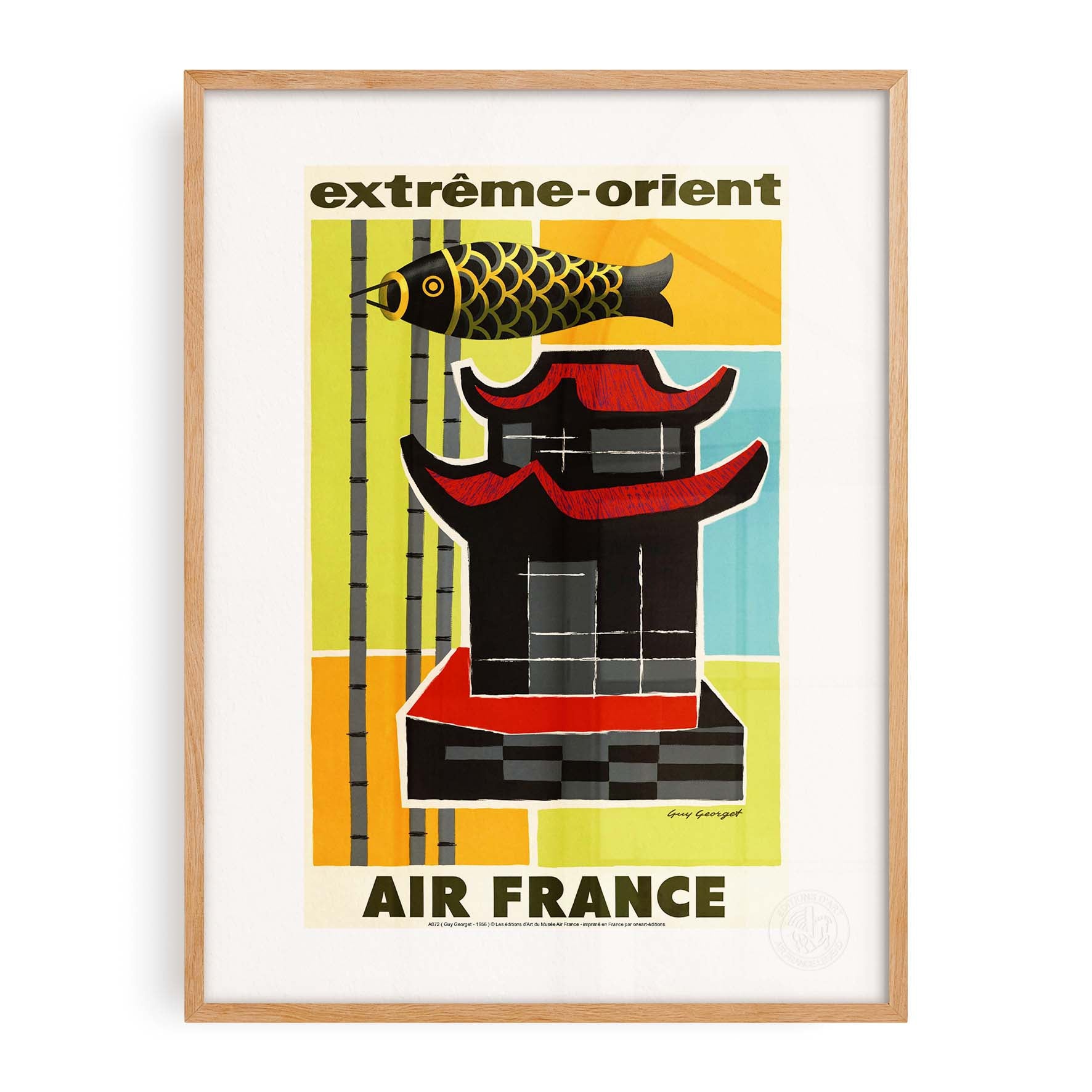 Locandina Air France - Estremo Oriente