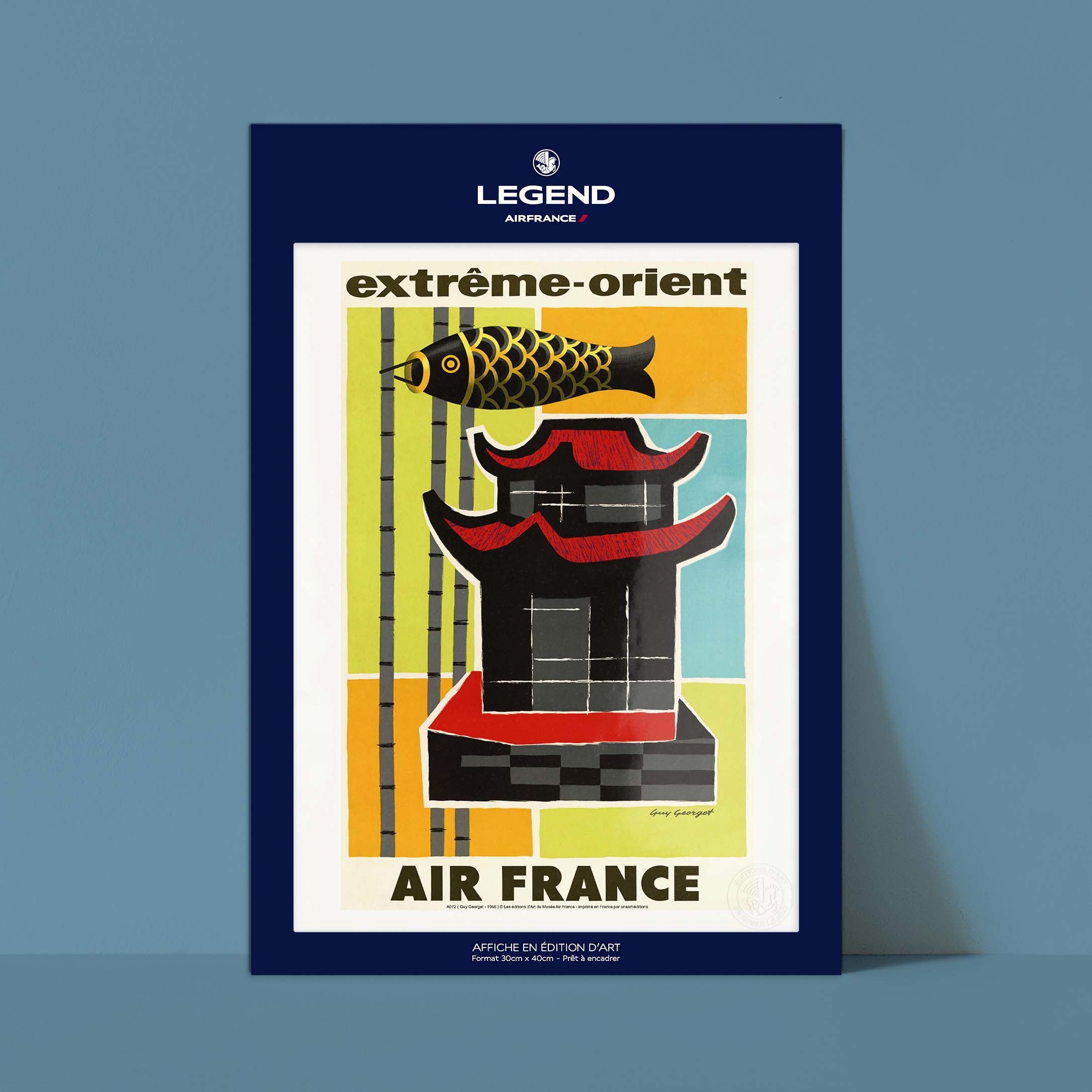 Locandina Air France - Estremo Oriente