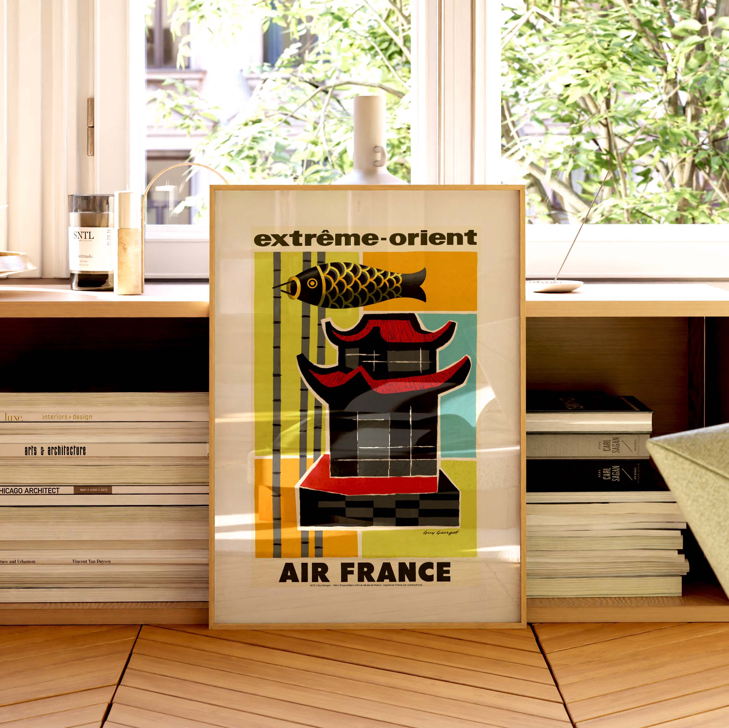 Locandina Air France - Estremo Oriente