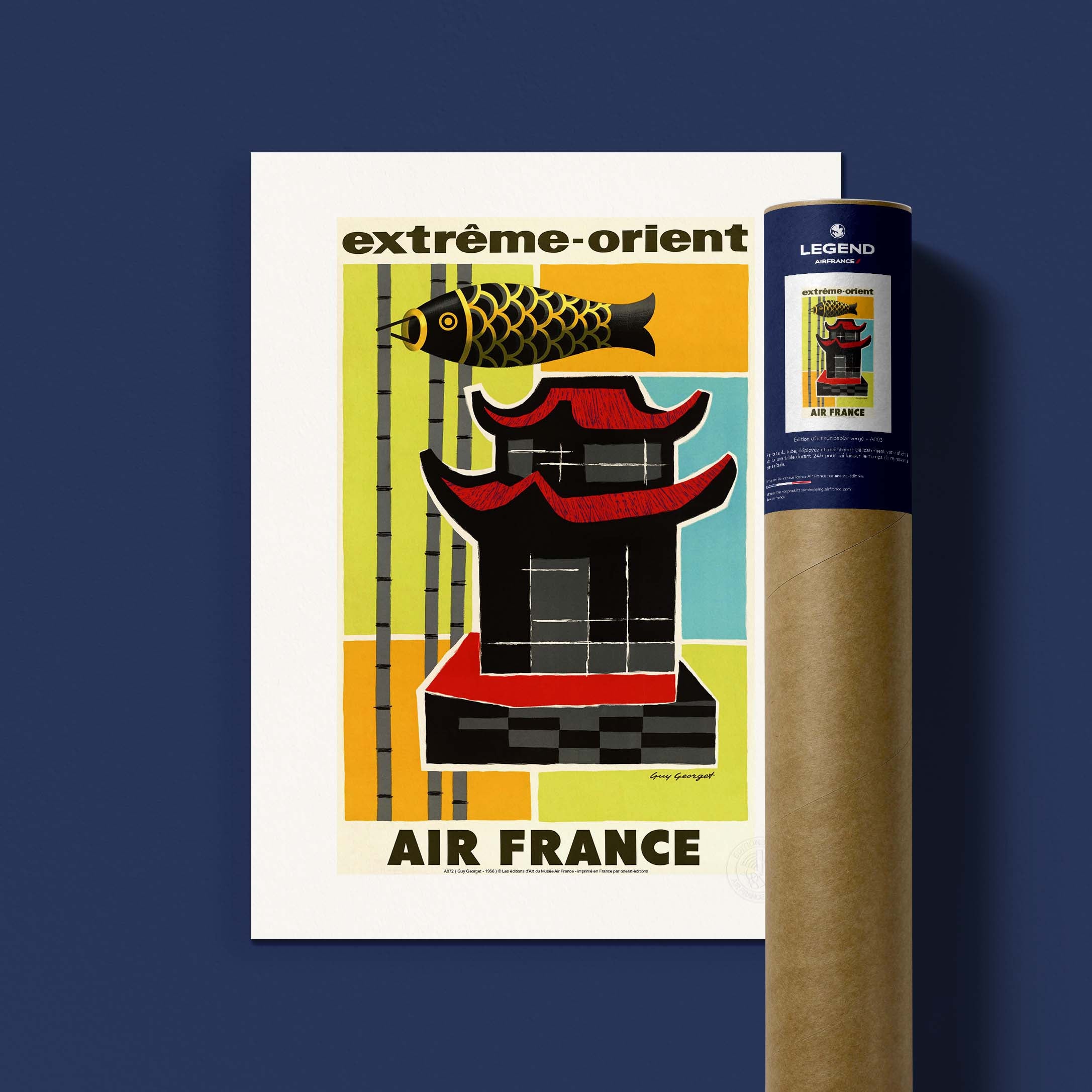 Locandina Air France - Estremo Oriente