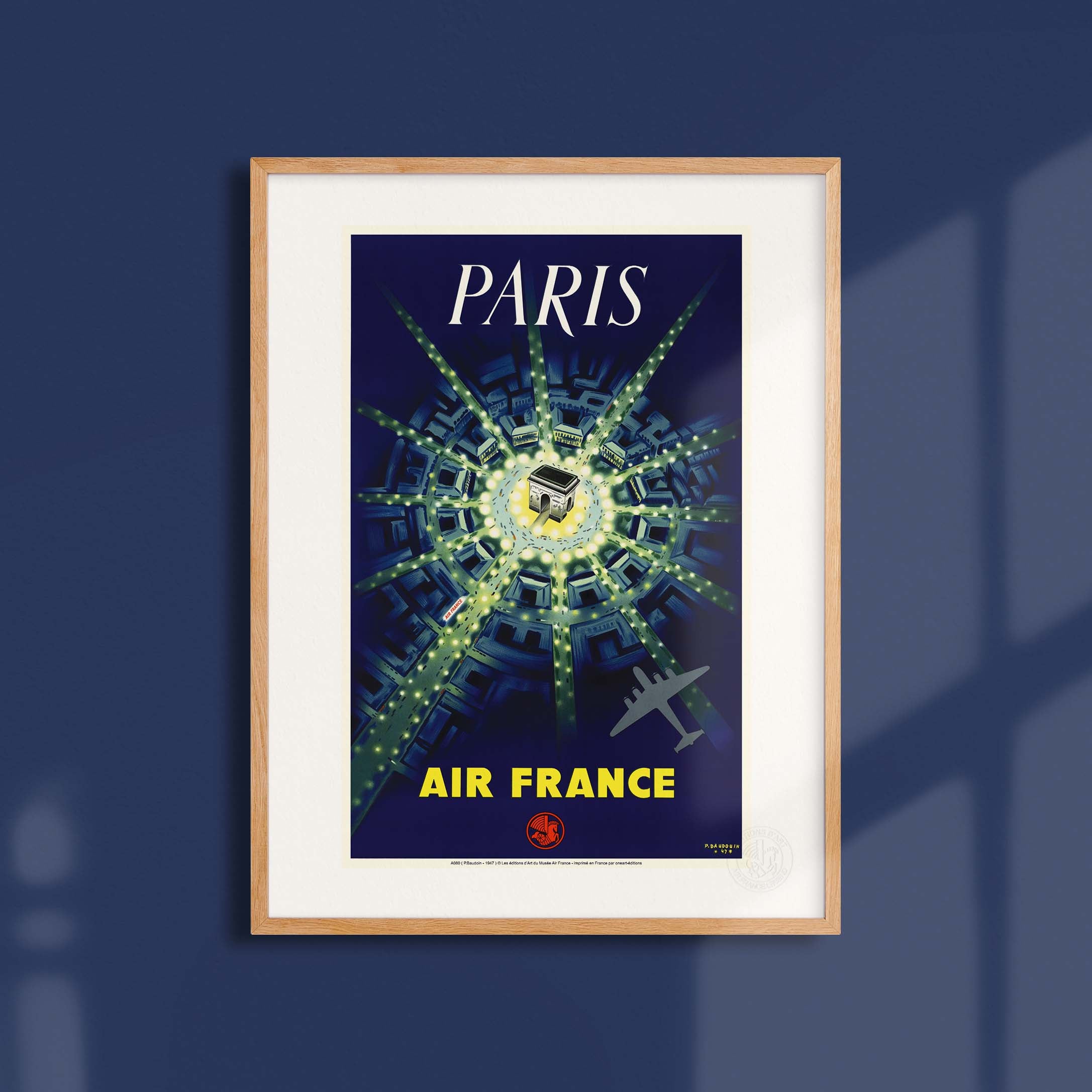 Locandina Air France - Parigi (Arco di Trionfo)