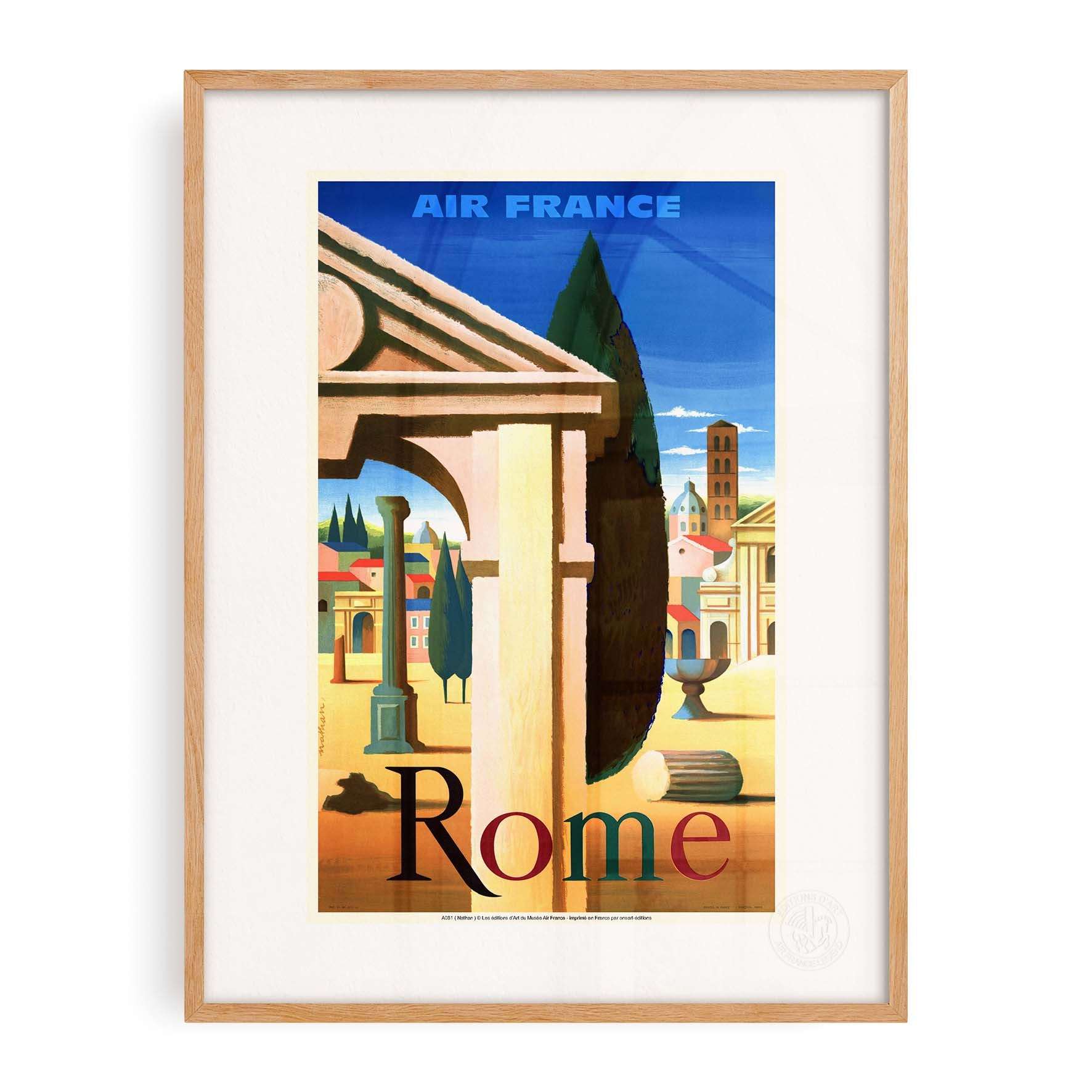 Affiche Air France - Rome