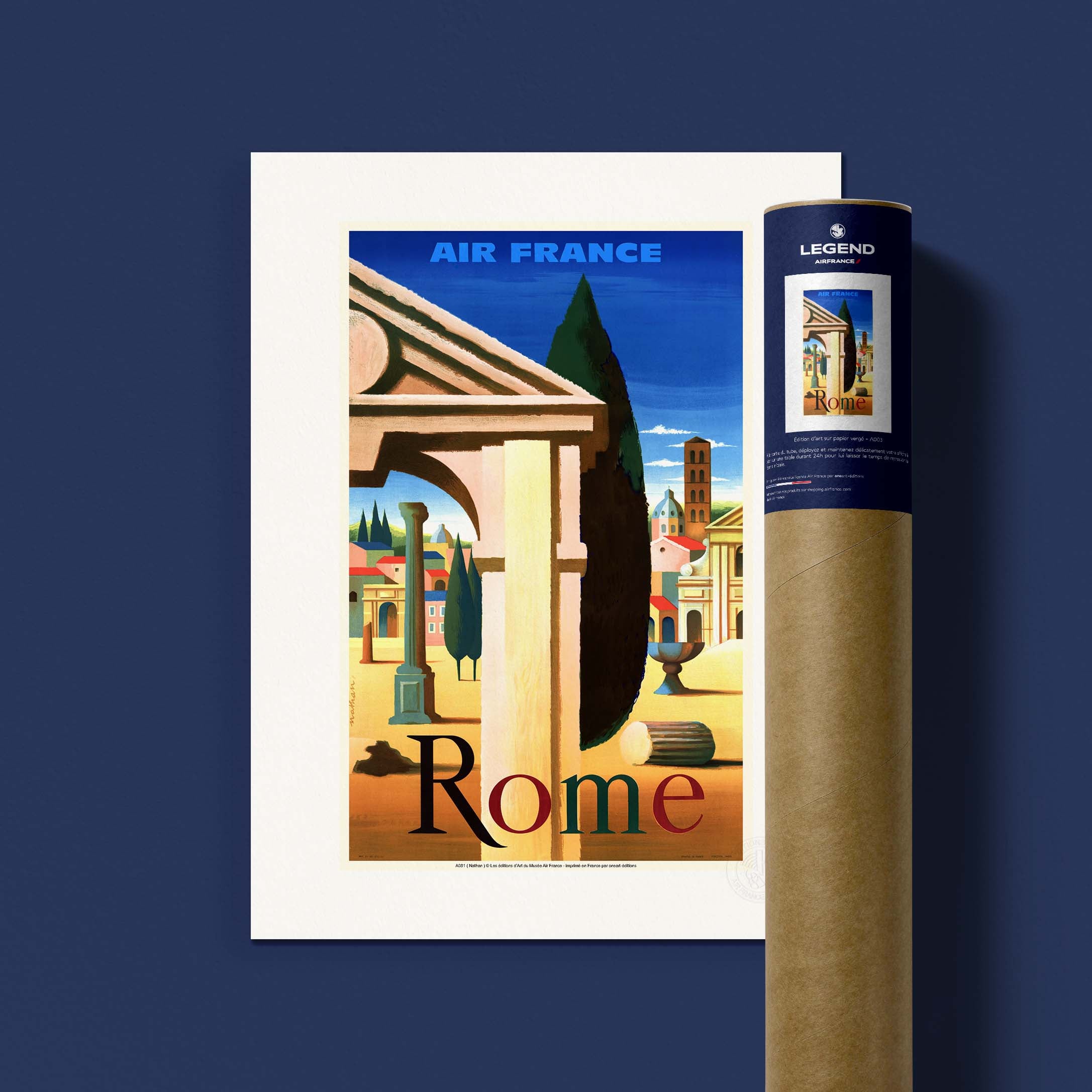 Affiche Air France - Rome