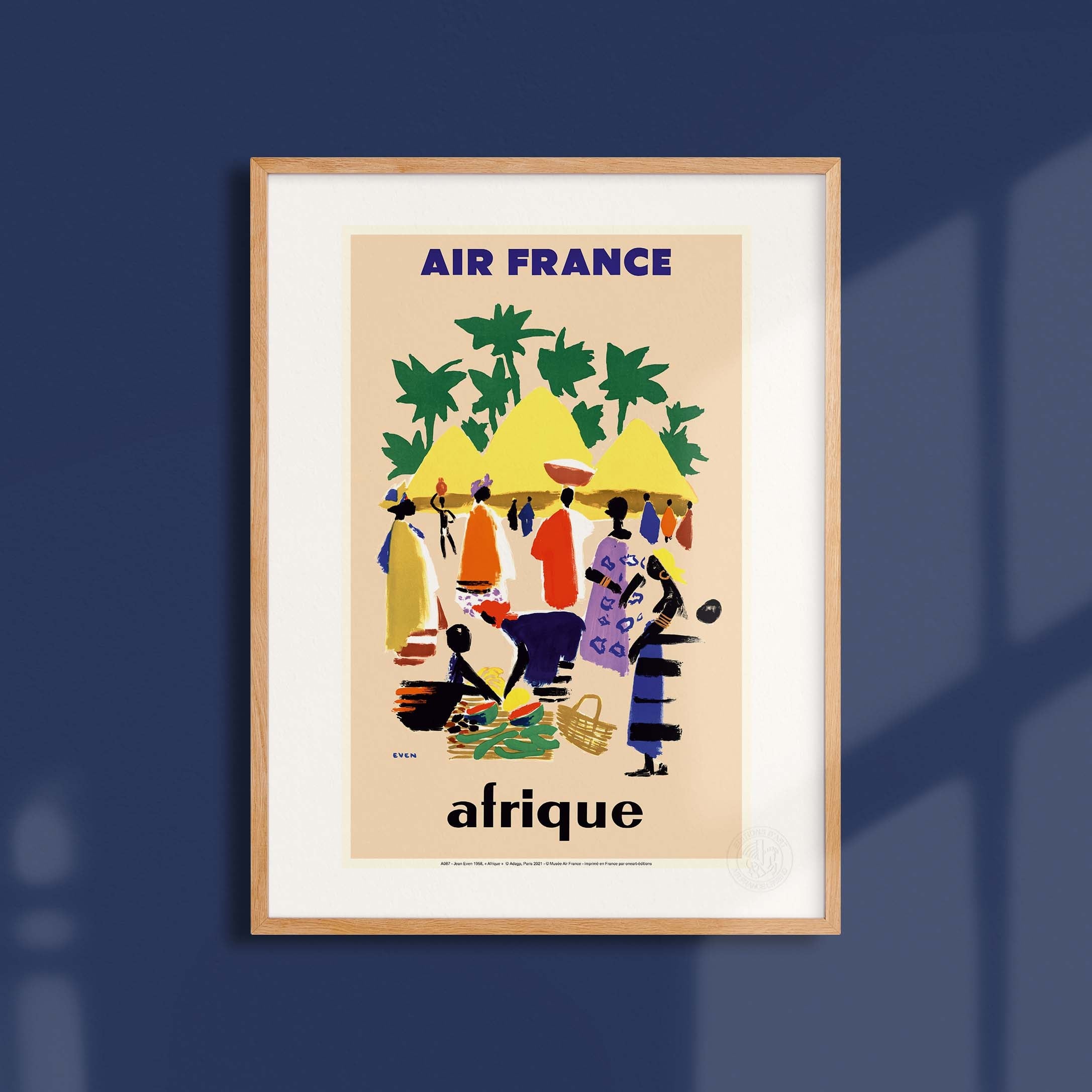 Affiche "Les Imparfaits" Air France - Afrique - Cases Village