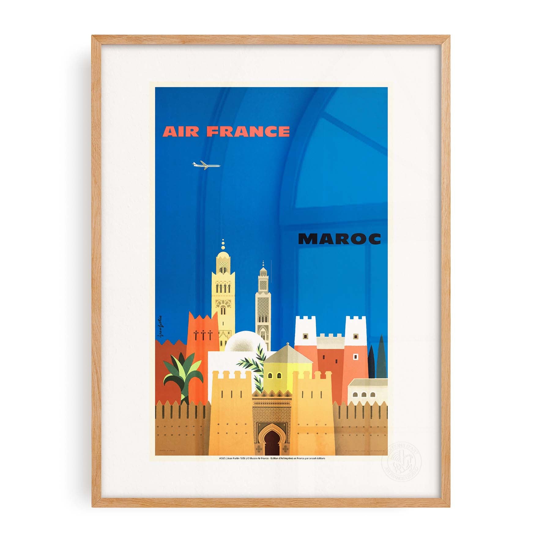 Affiche "Les Imparfaits" Air France - Maroc