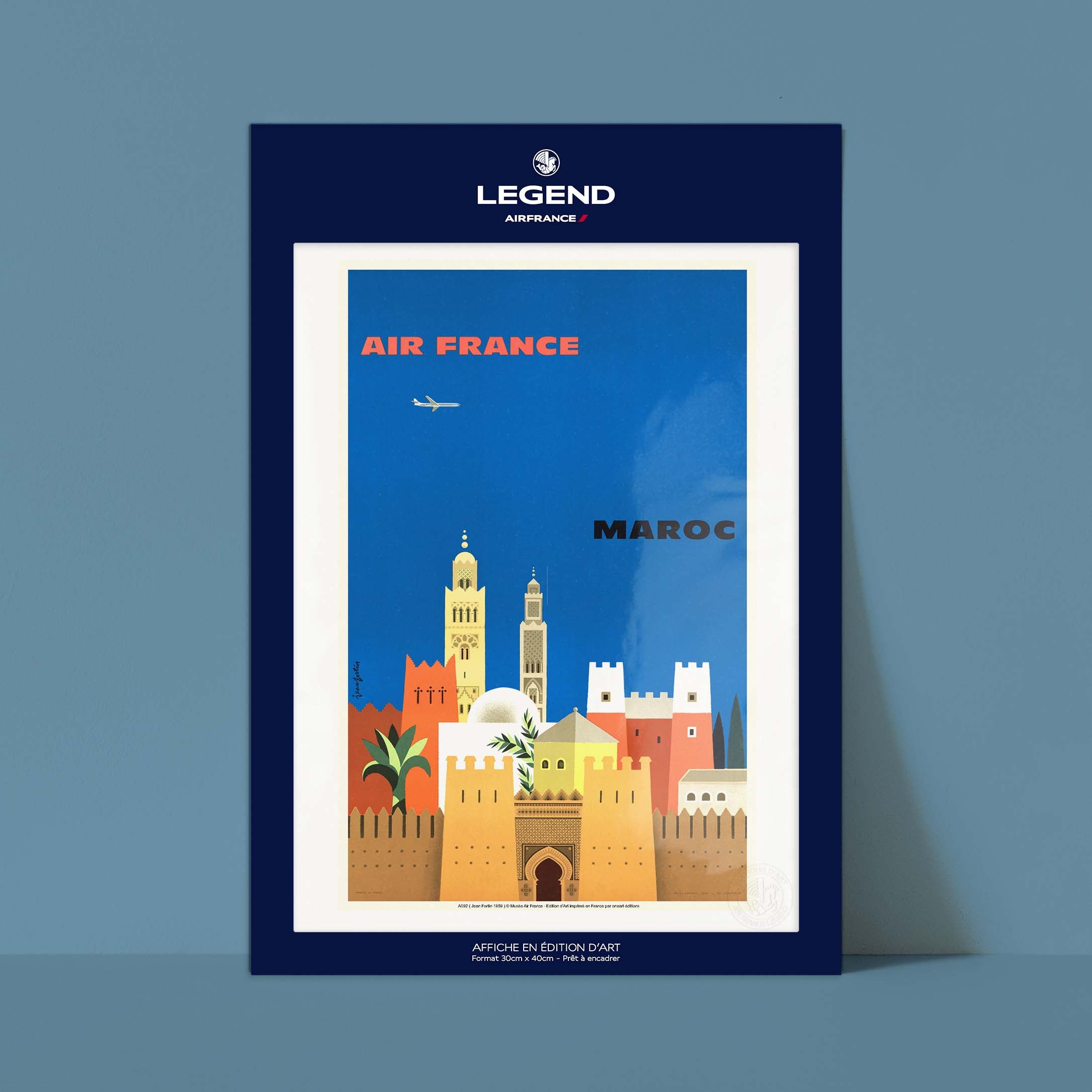Locandina Air France - Marocco