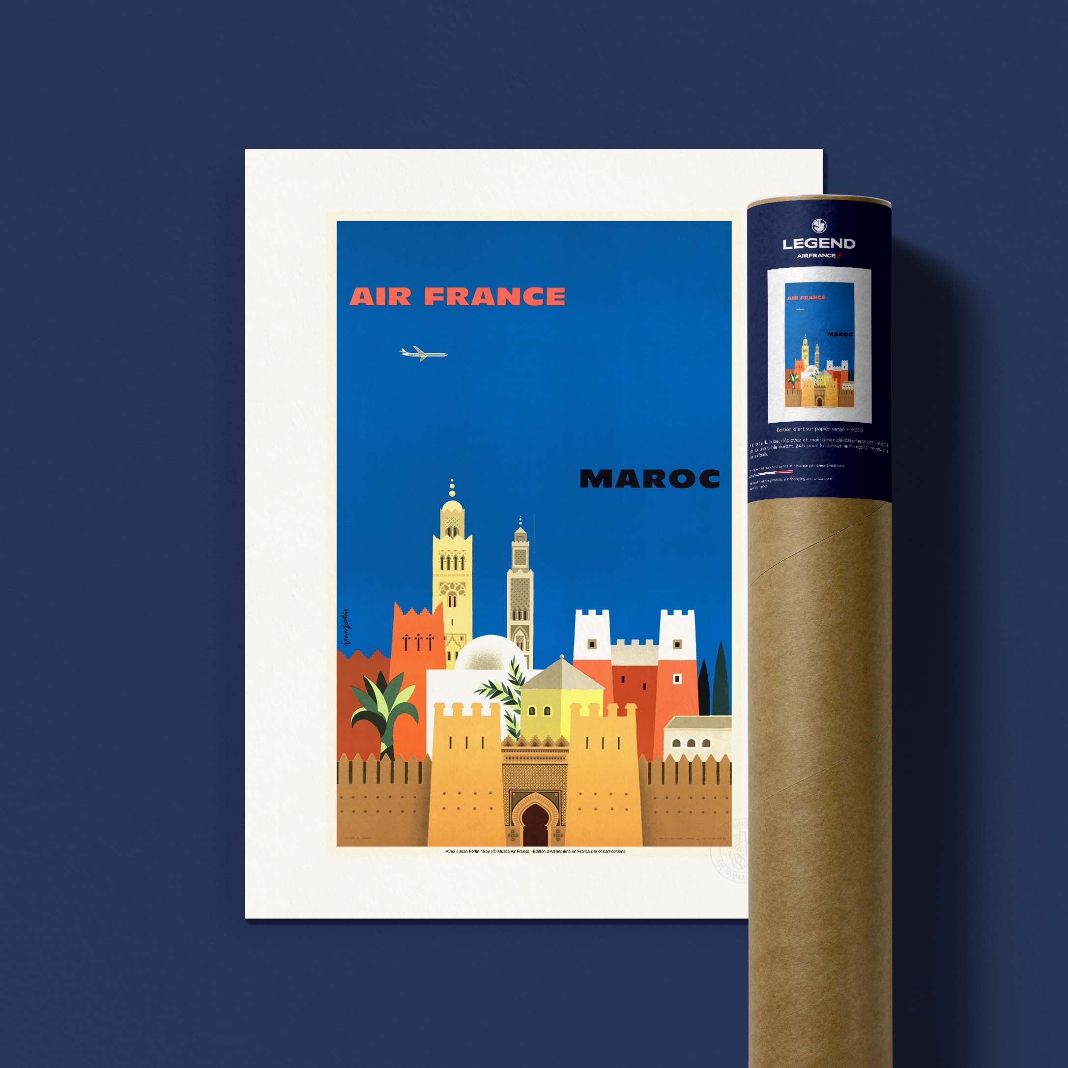 Locandina Air France - Marocco