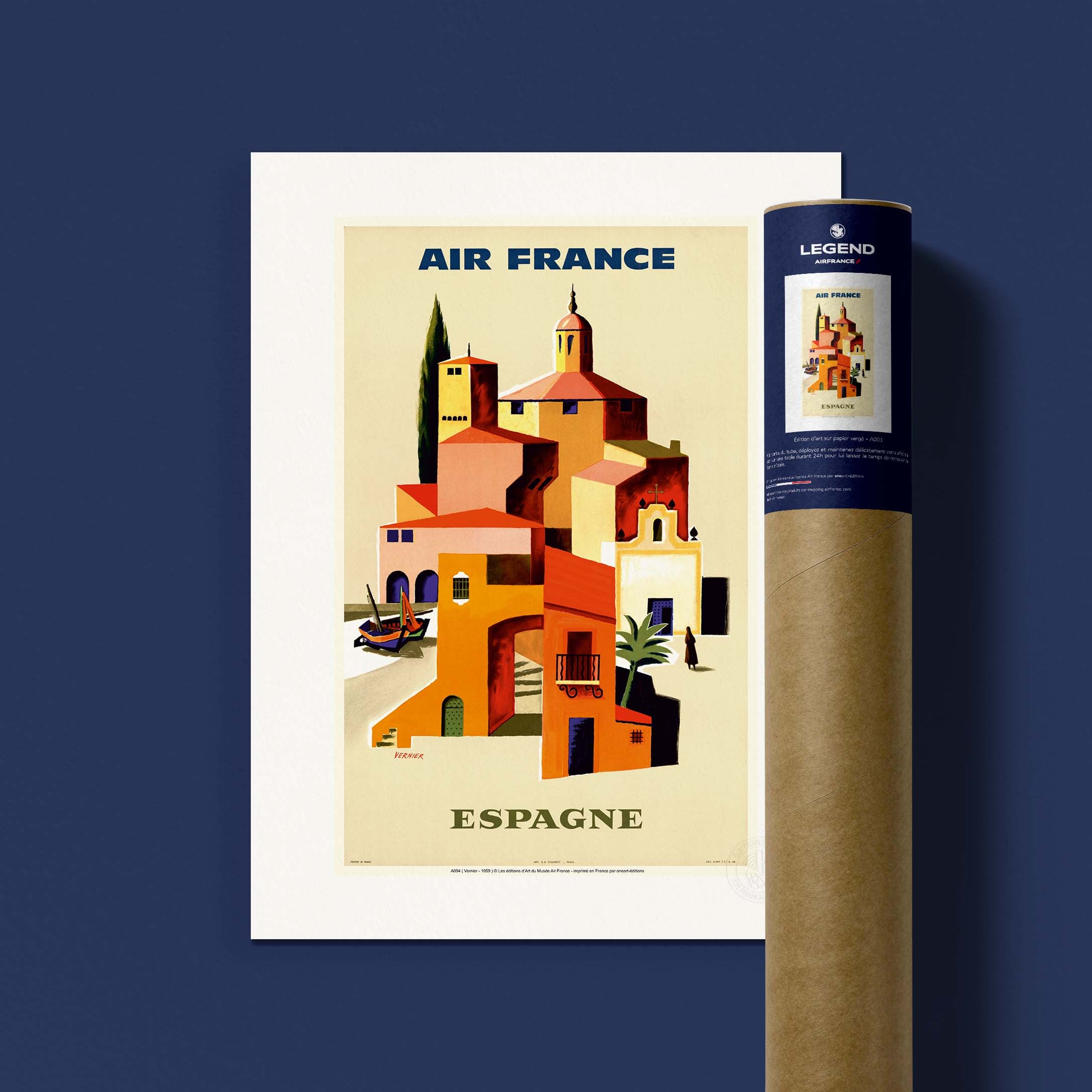 Affiche Air France - Espagne