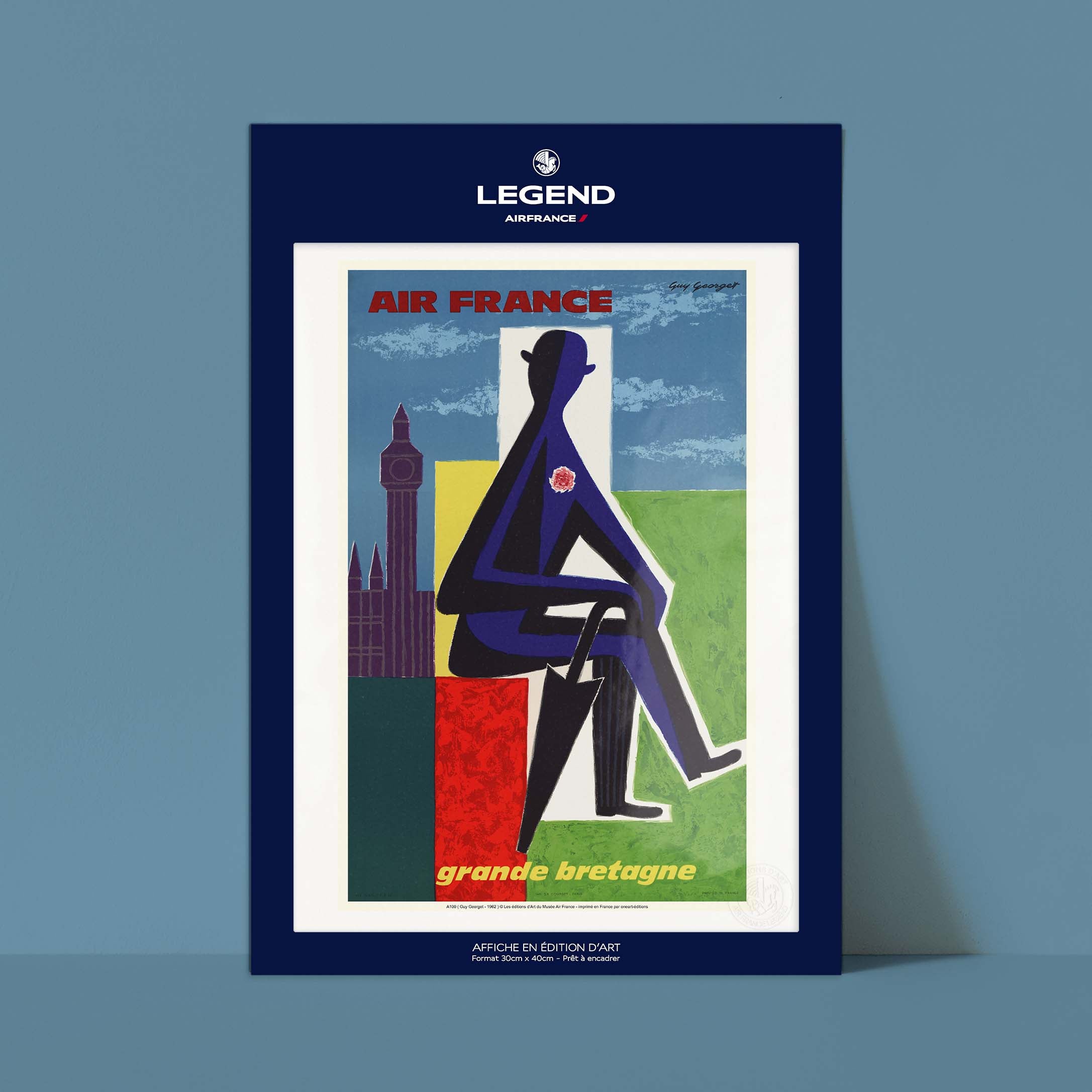 Affiche "Les Imparfaits" Air France - Grande Bretagne