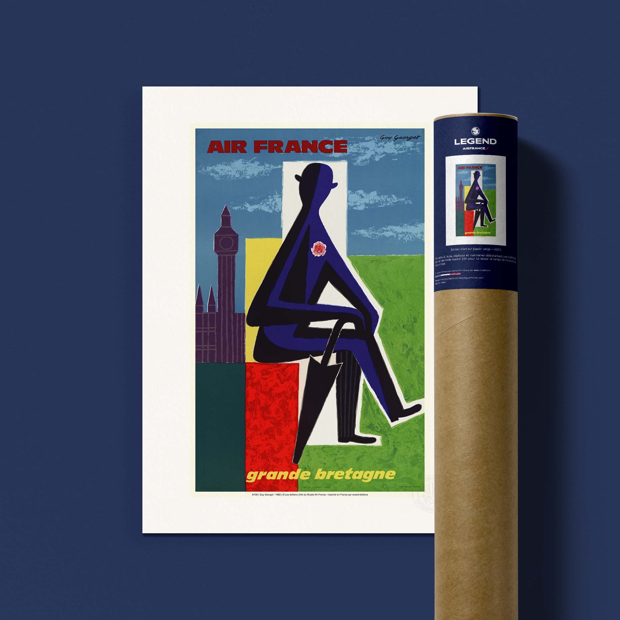 Affiche Air France - Grande Bretagne