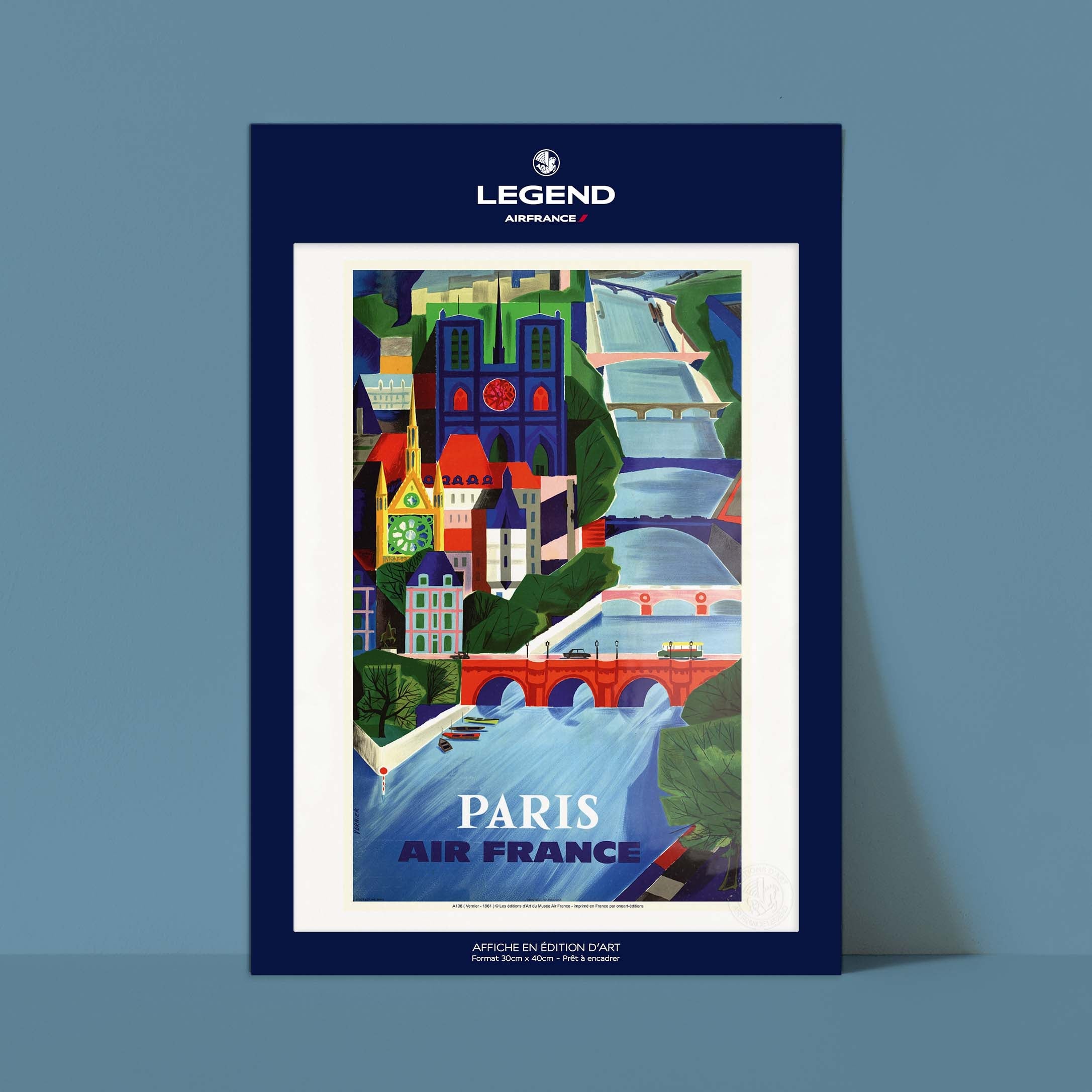 Affiche "Les Imparfaits" Air France - Paris