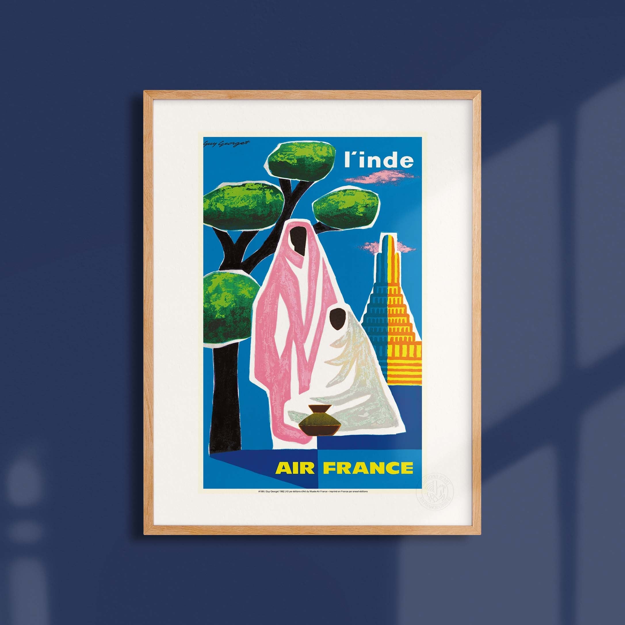 Affiche "Les Imparfaits" Air France - Inde