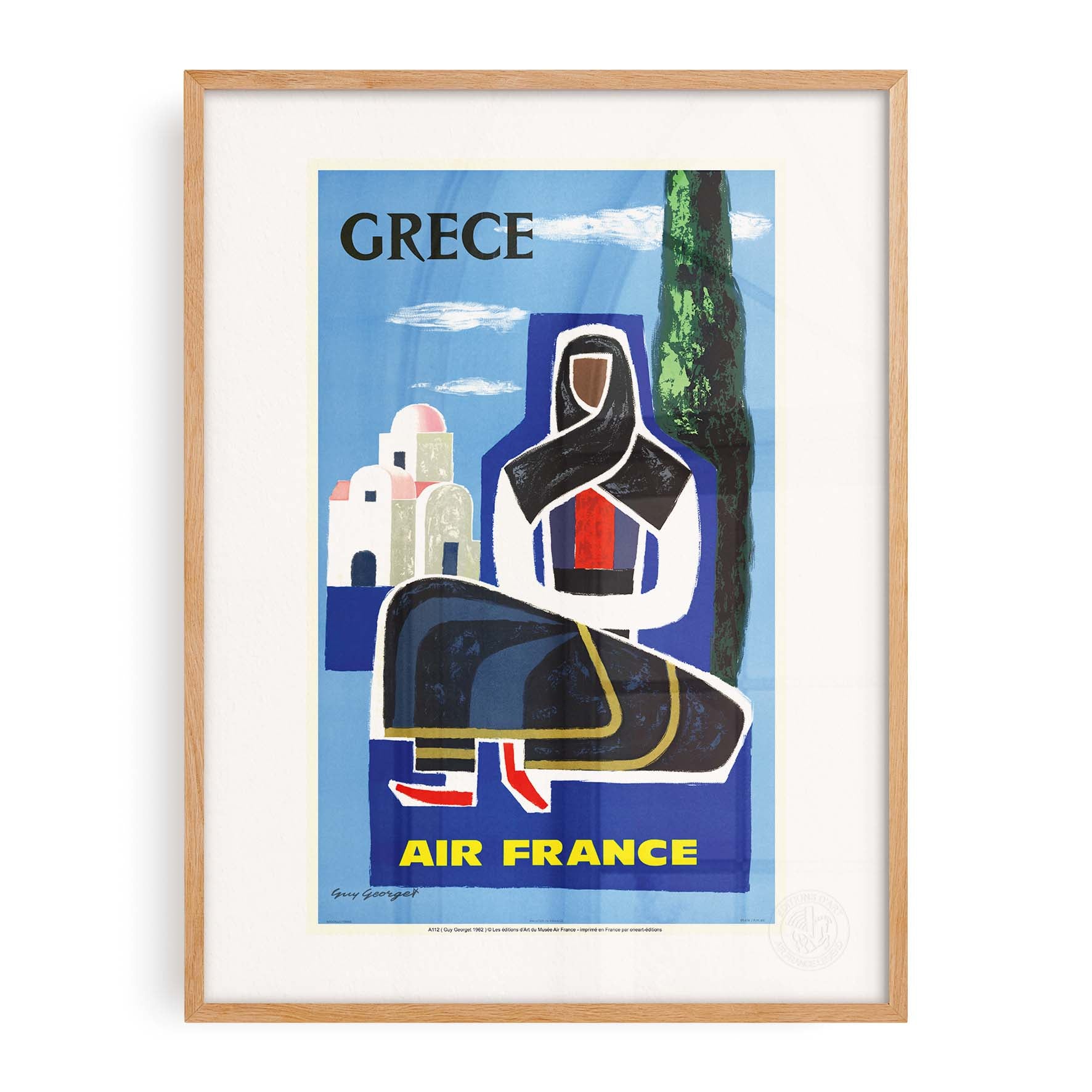 Affiche Air France - Grèce